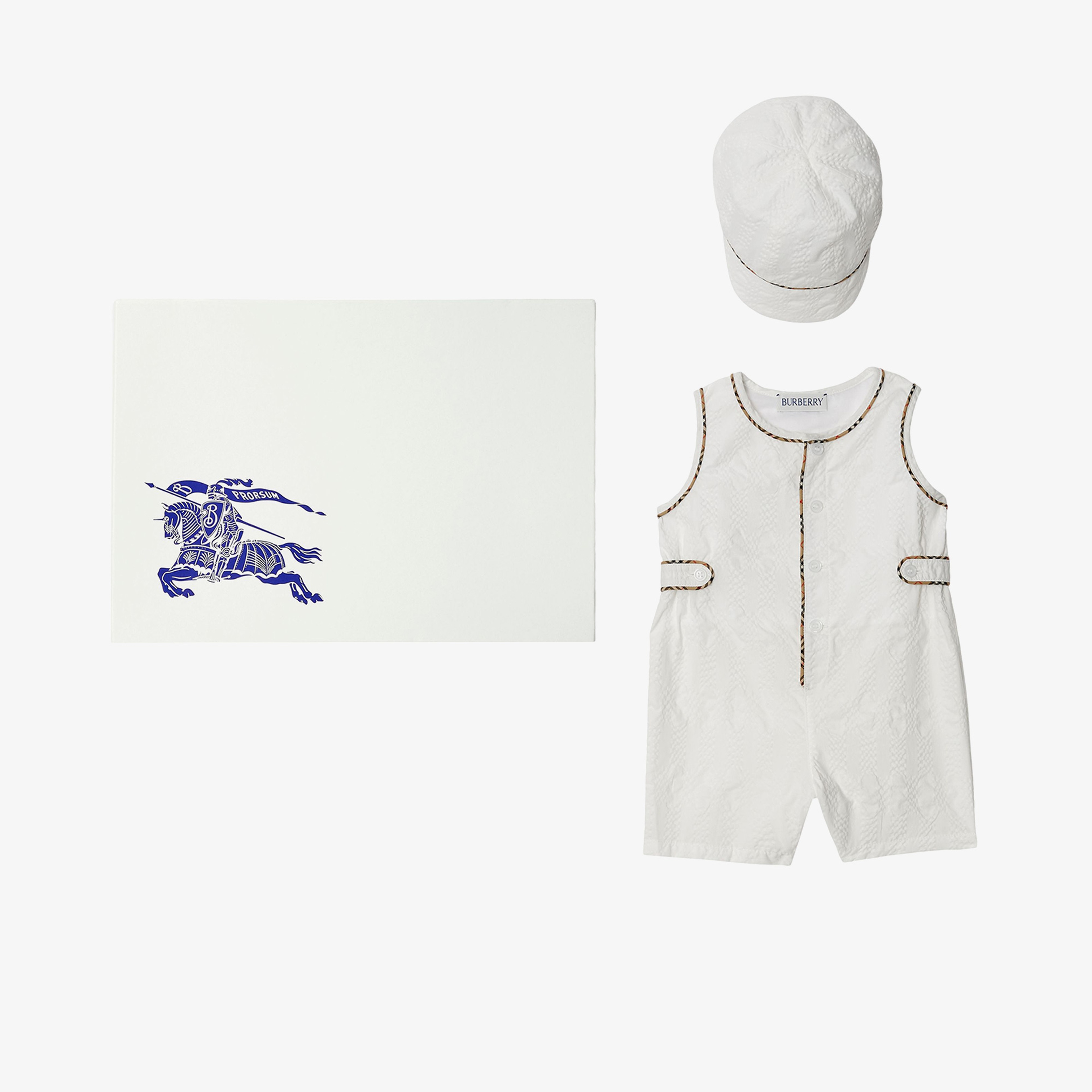Burberry Çocuk Beyaz Bebek Seti