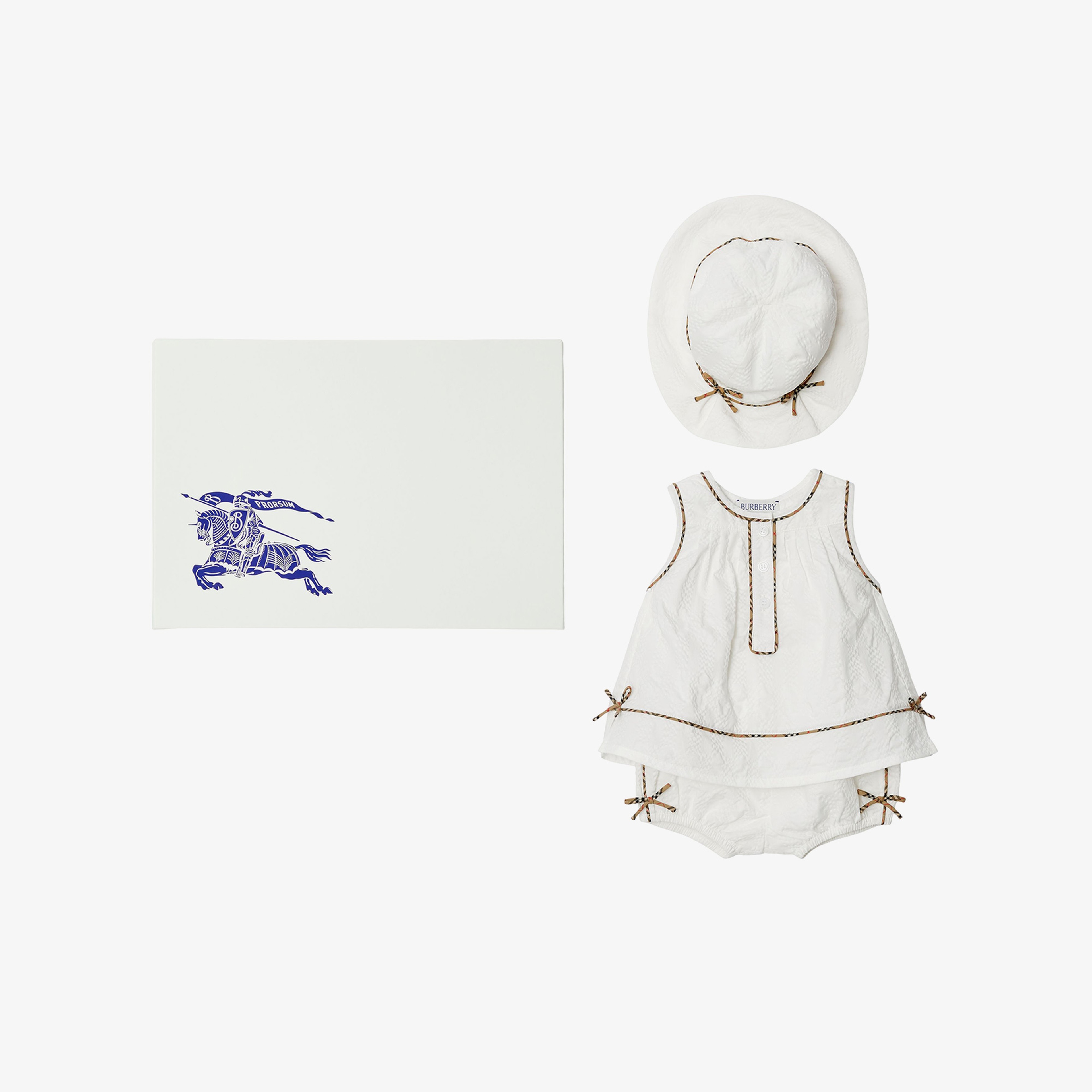 Burberry Çocuk Beyaz Bebek Seti