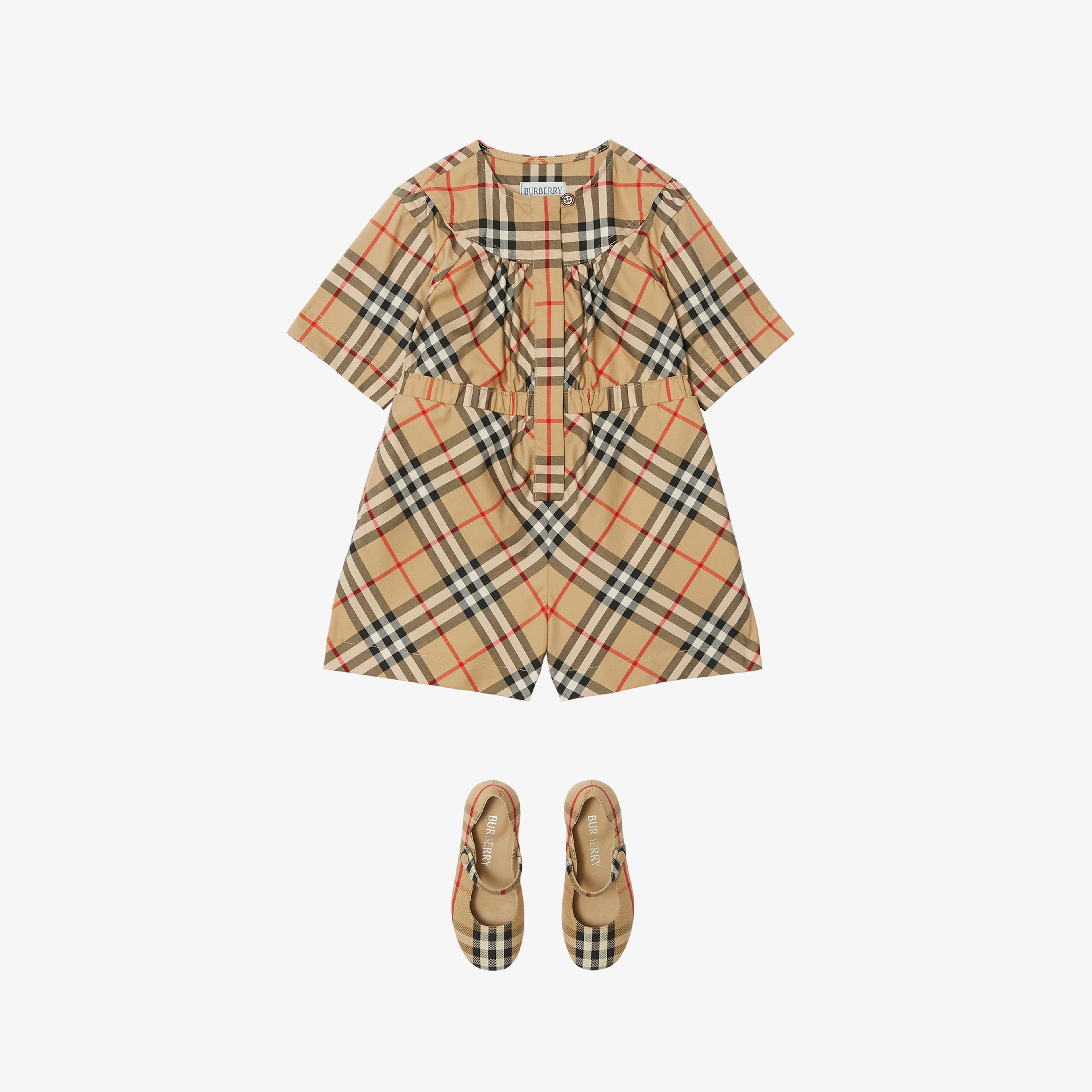 Burberry Çocuk Bej Çocuk Tulumu