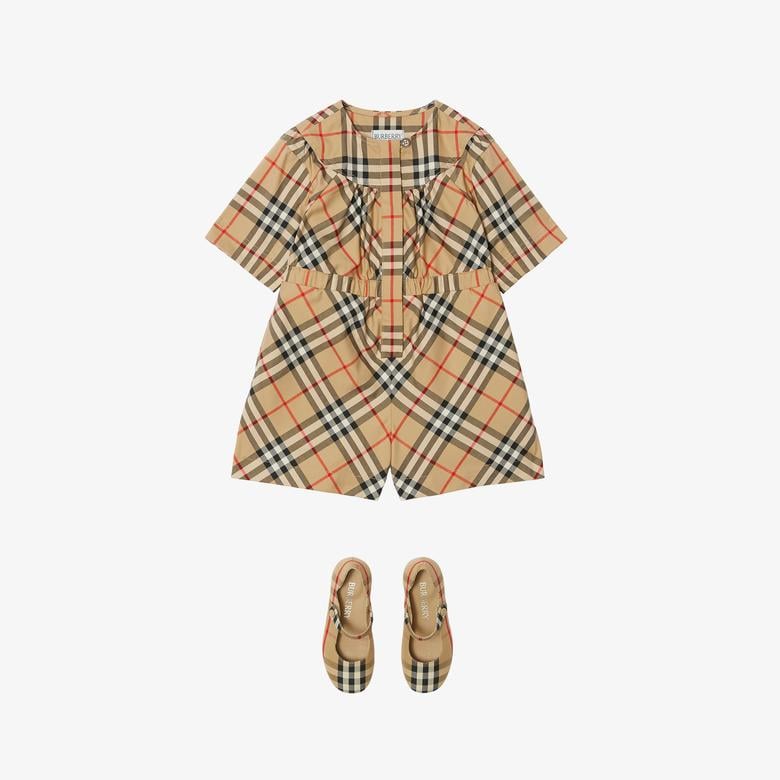 Burberry Çocuk Bej Çocuk Tulumu