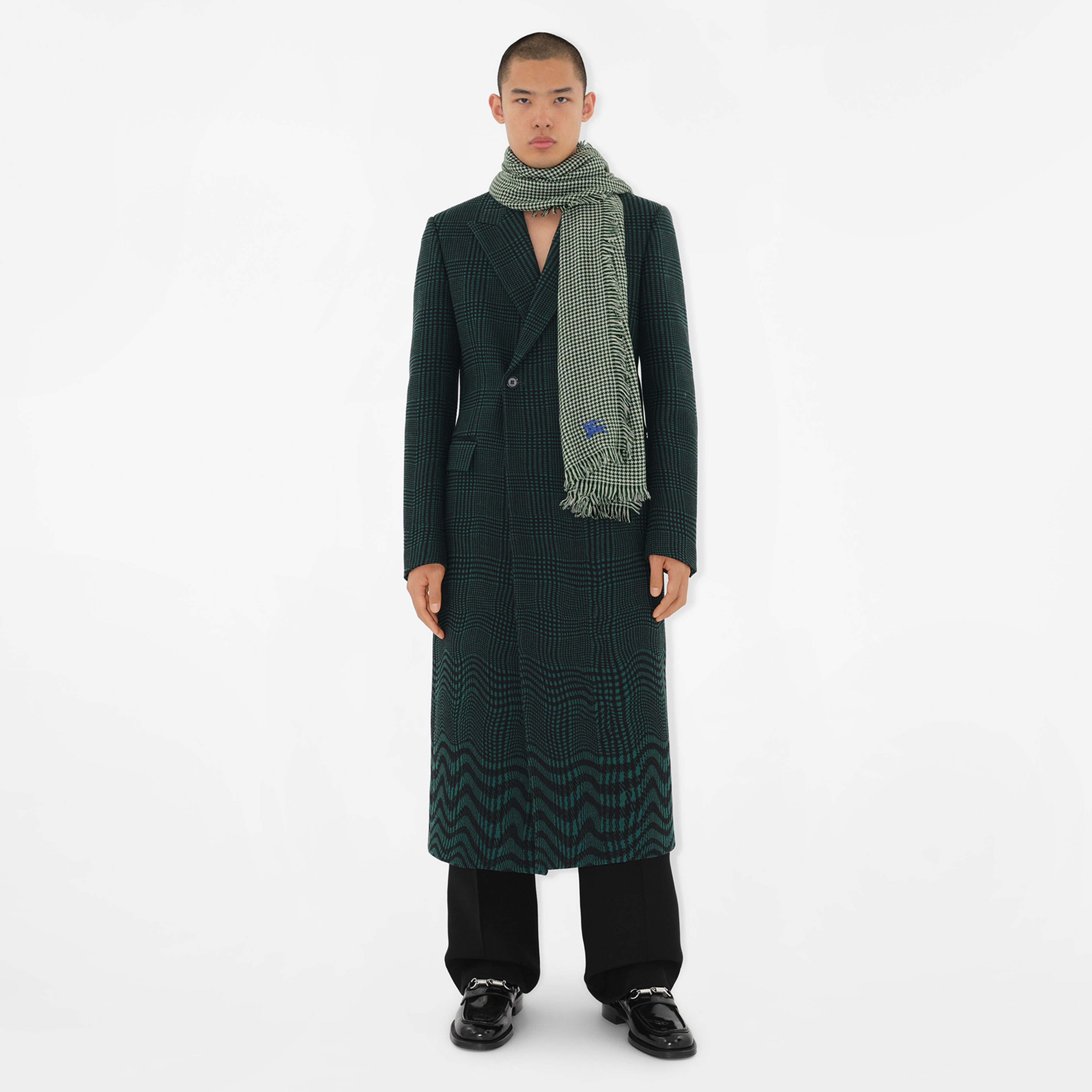 Burberry Unisex Yeşil Atkı