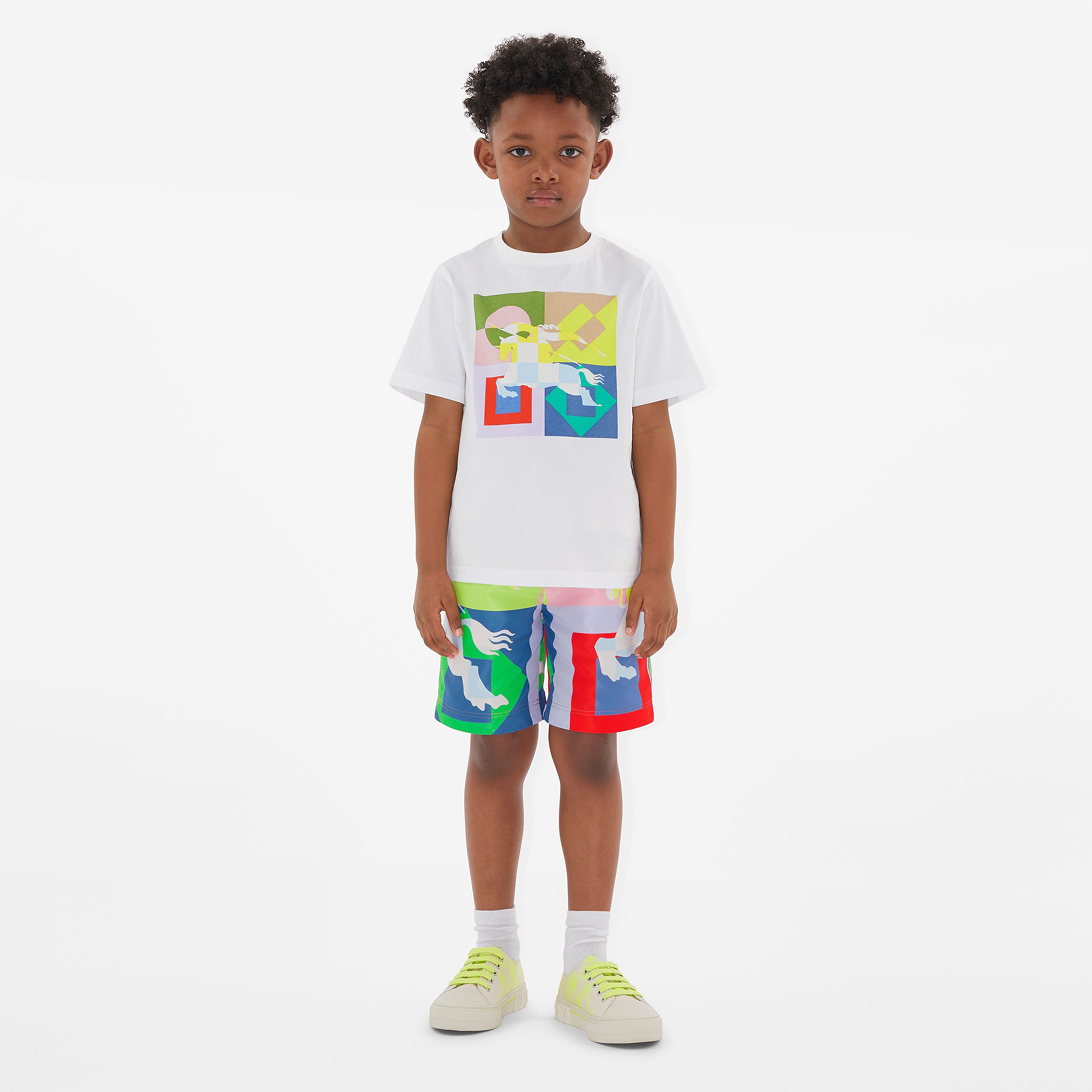 Burberry Çocuk Beyaz Tshirt