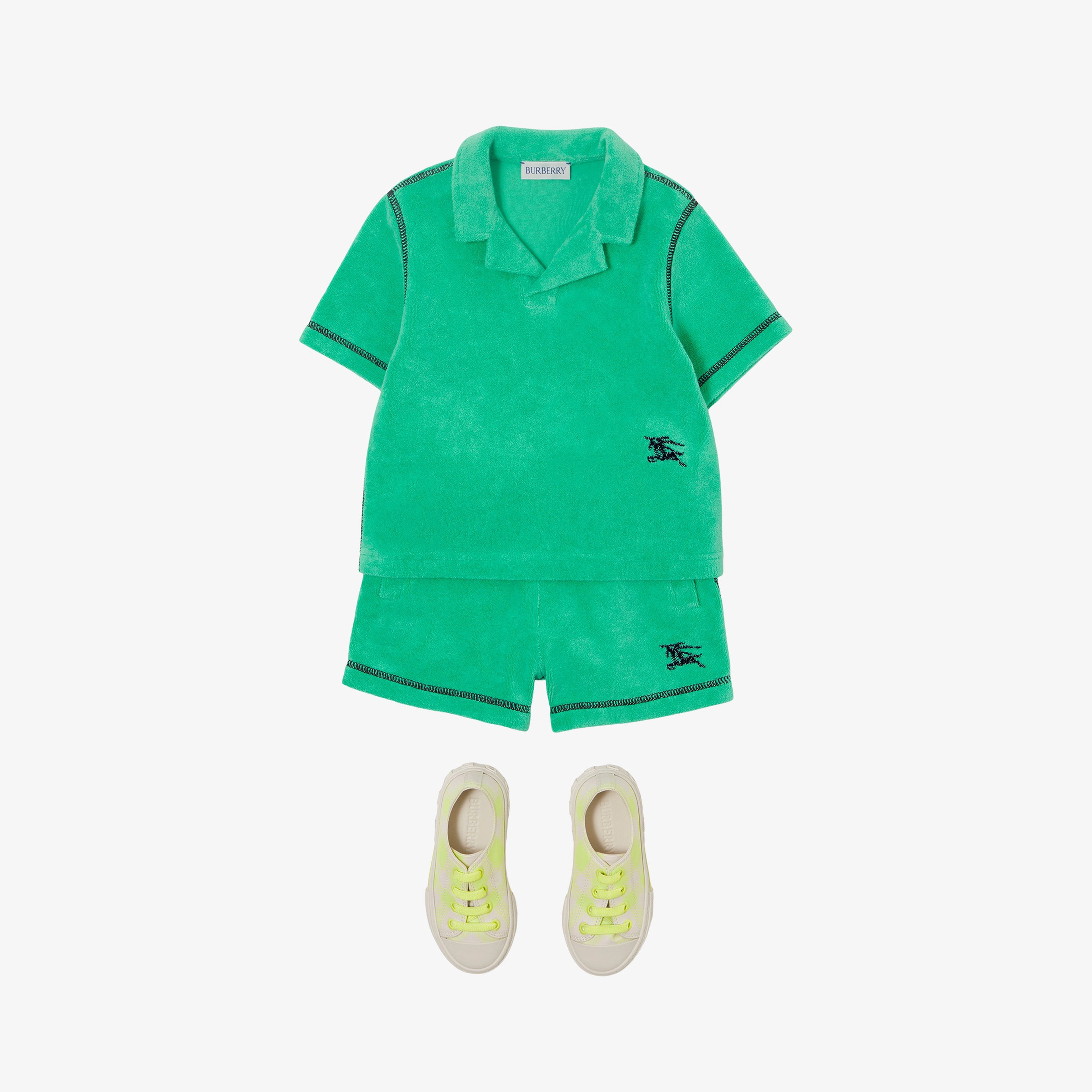 Burberry Çocuk Yeşil Şort