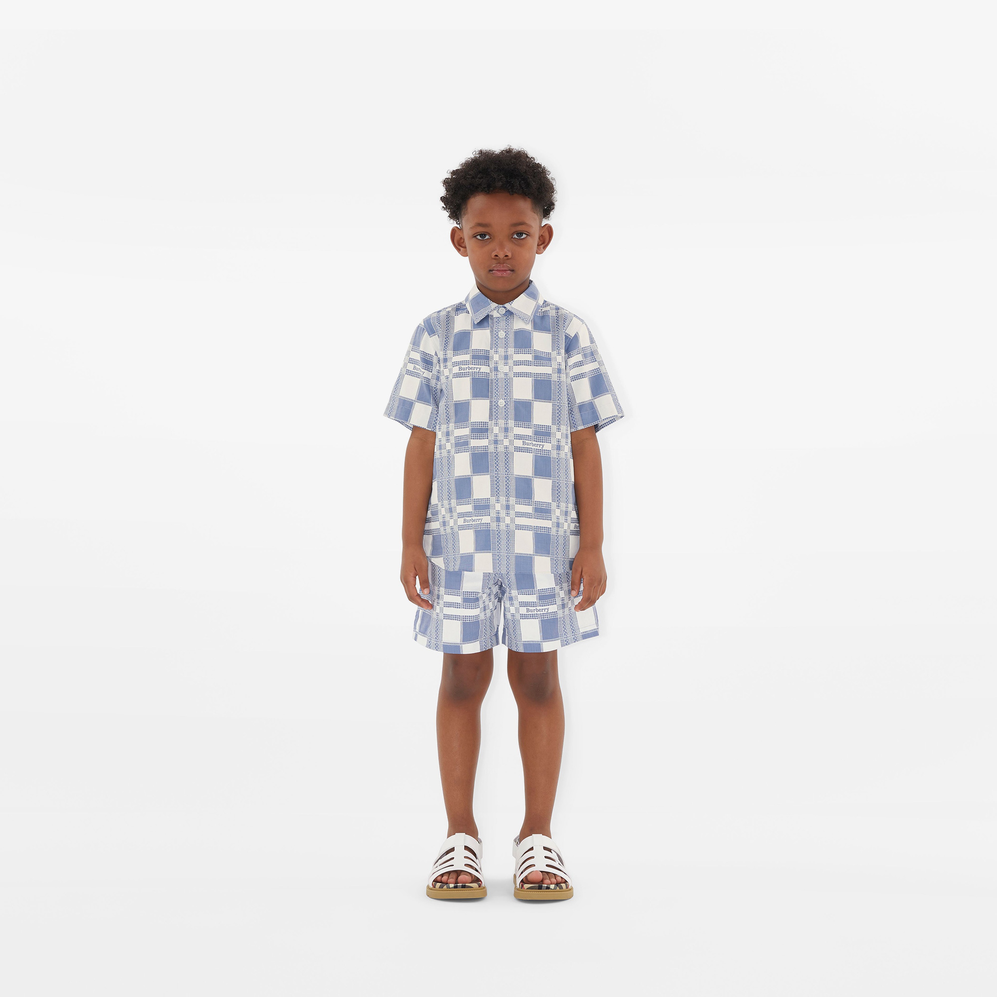 Burberry Çocuk Mavi Şort