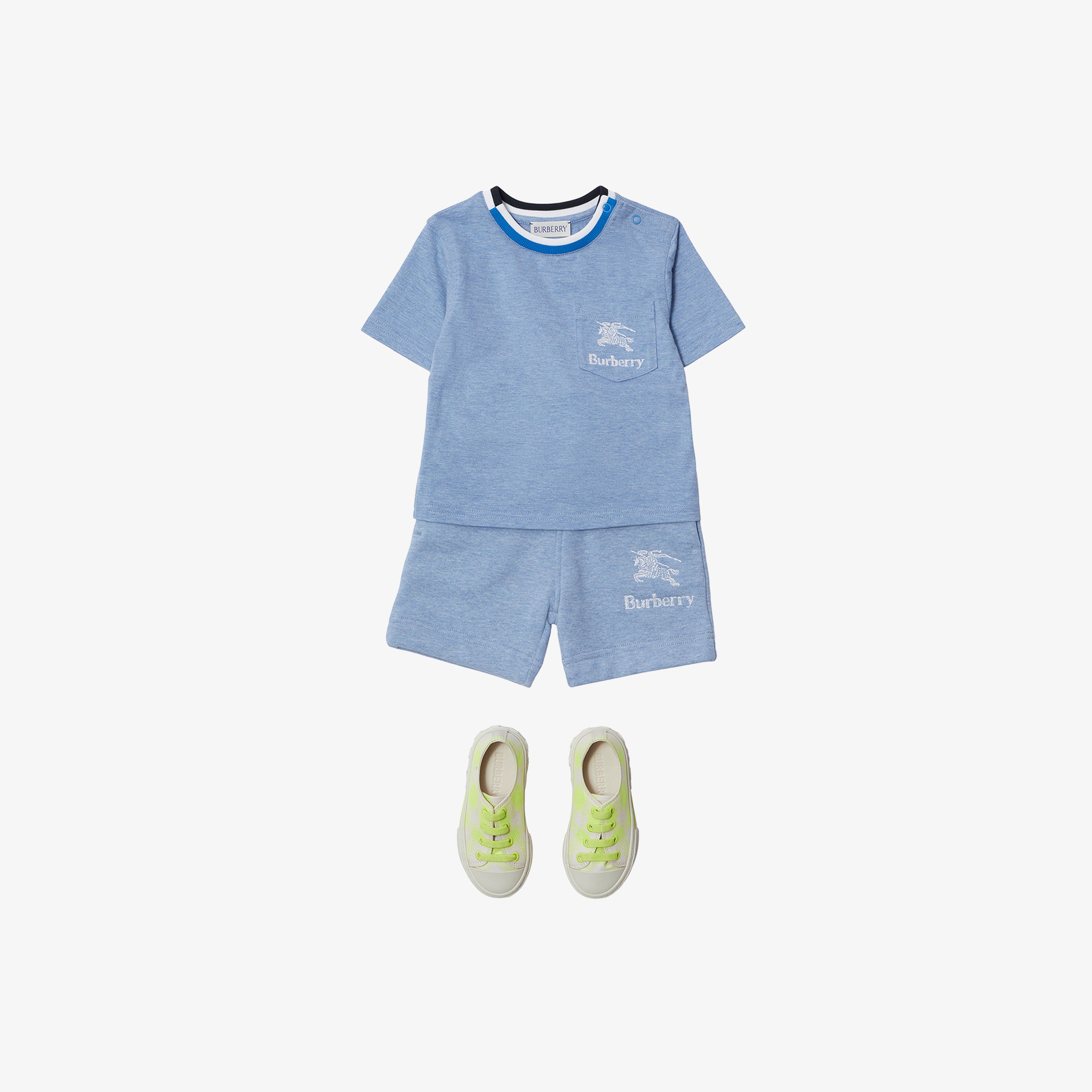 Burberry Çocuk Mavi Tshirt