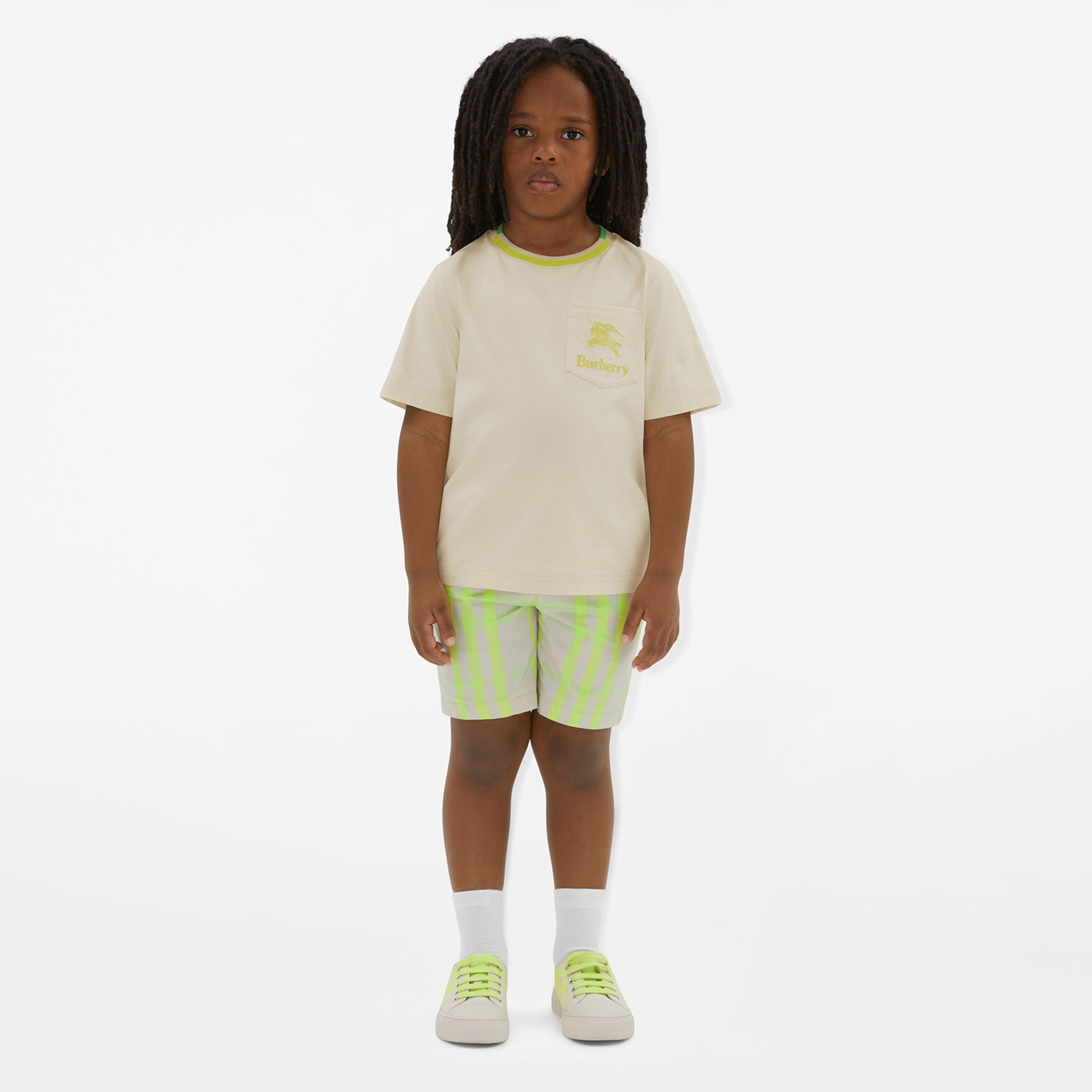 Burberry Çocuk Krem Tshirt
