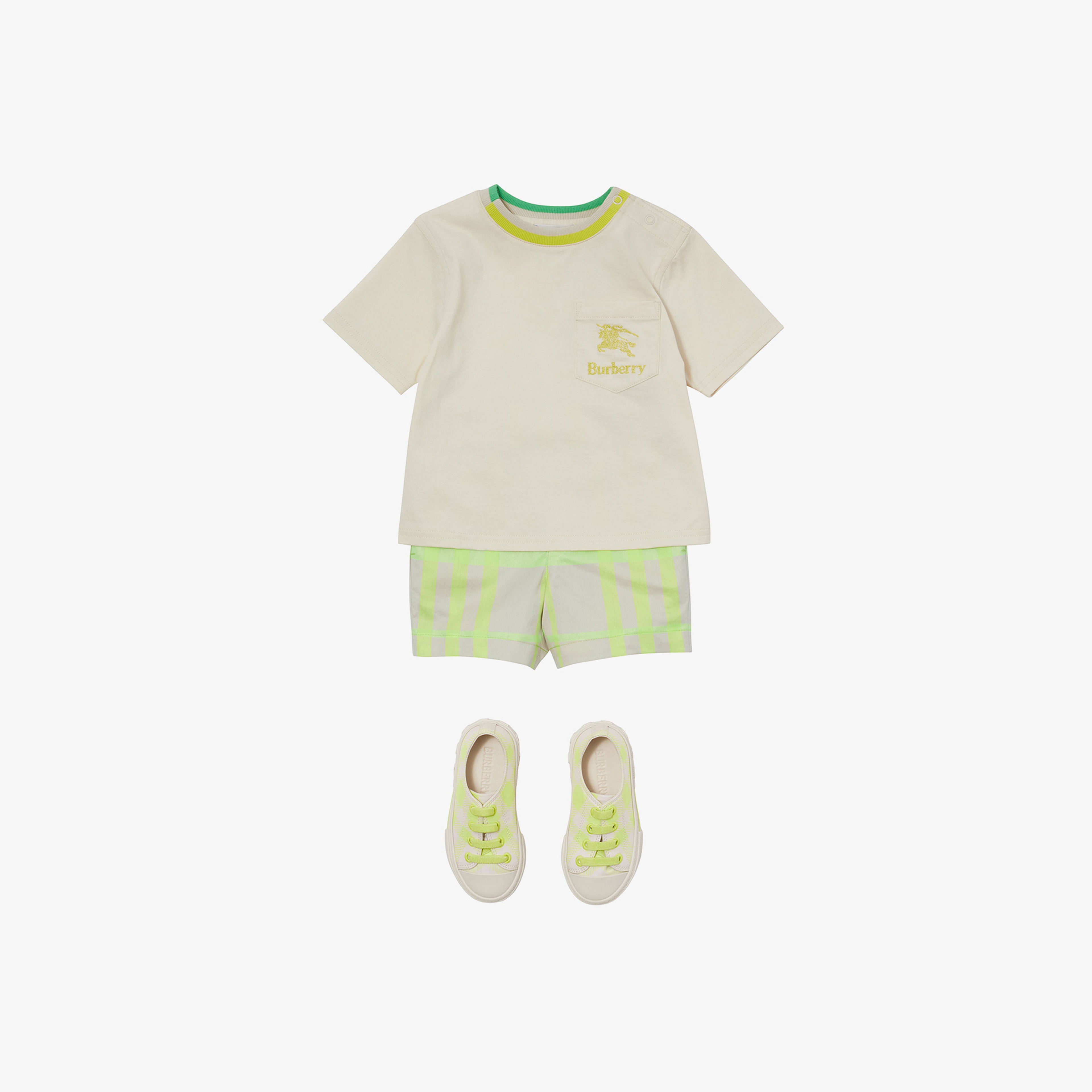 Burberry Çocuk Krem Tshirt