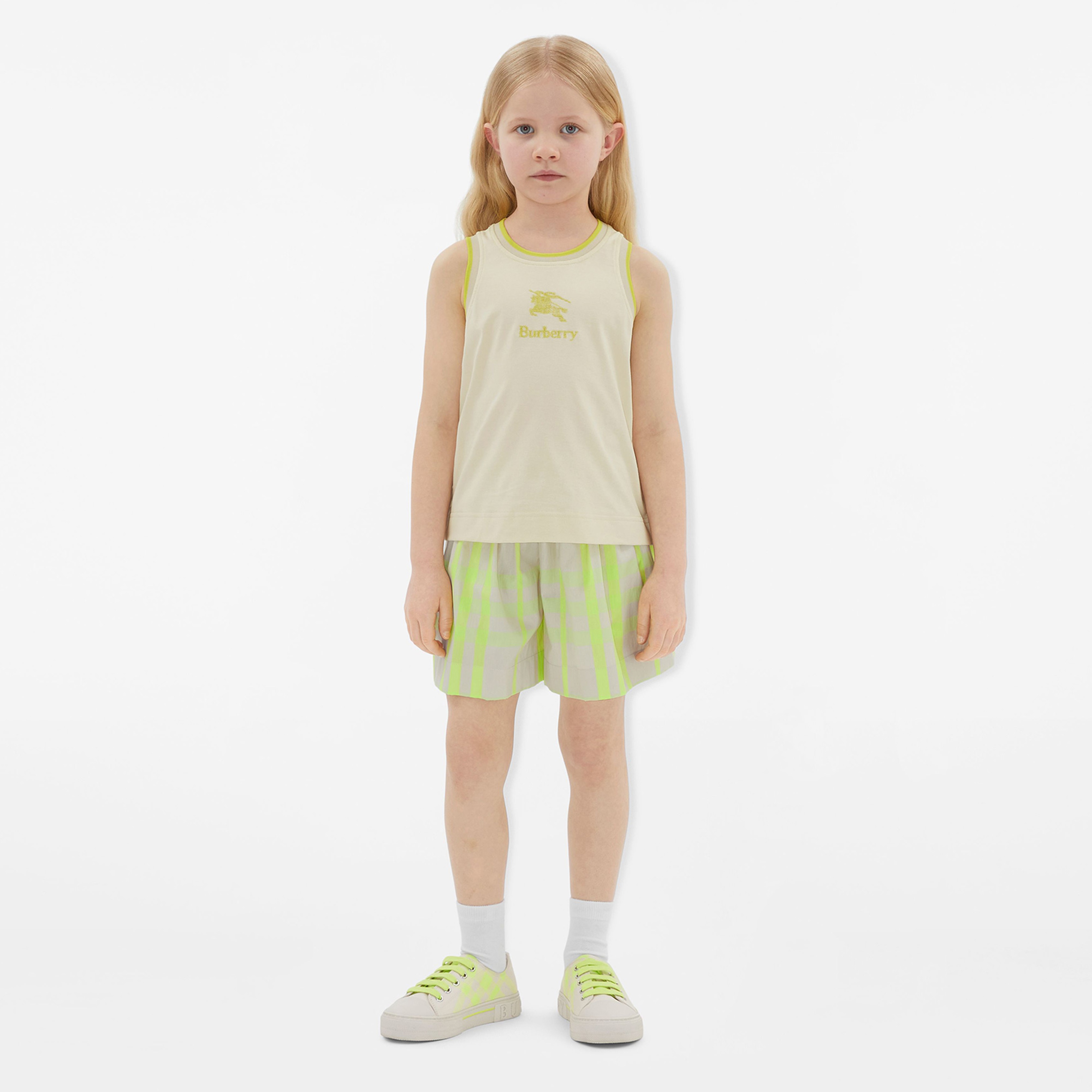 Burberry Çocuk Krem Tshirt