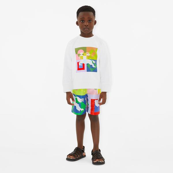 Burberry Çocuk Beyaz Sweatshirt