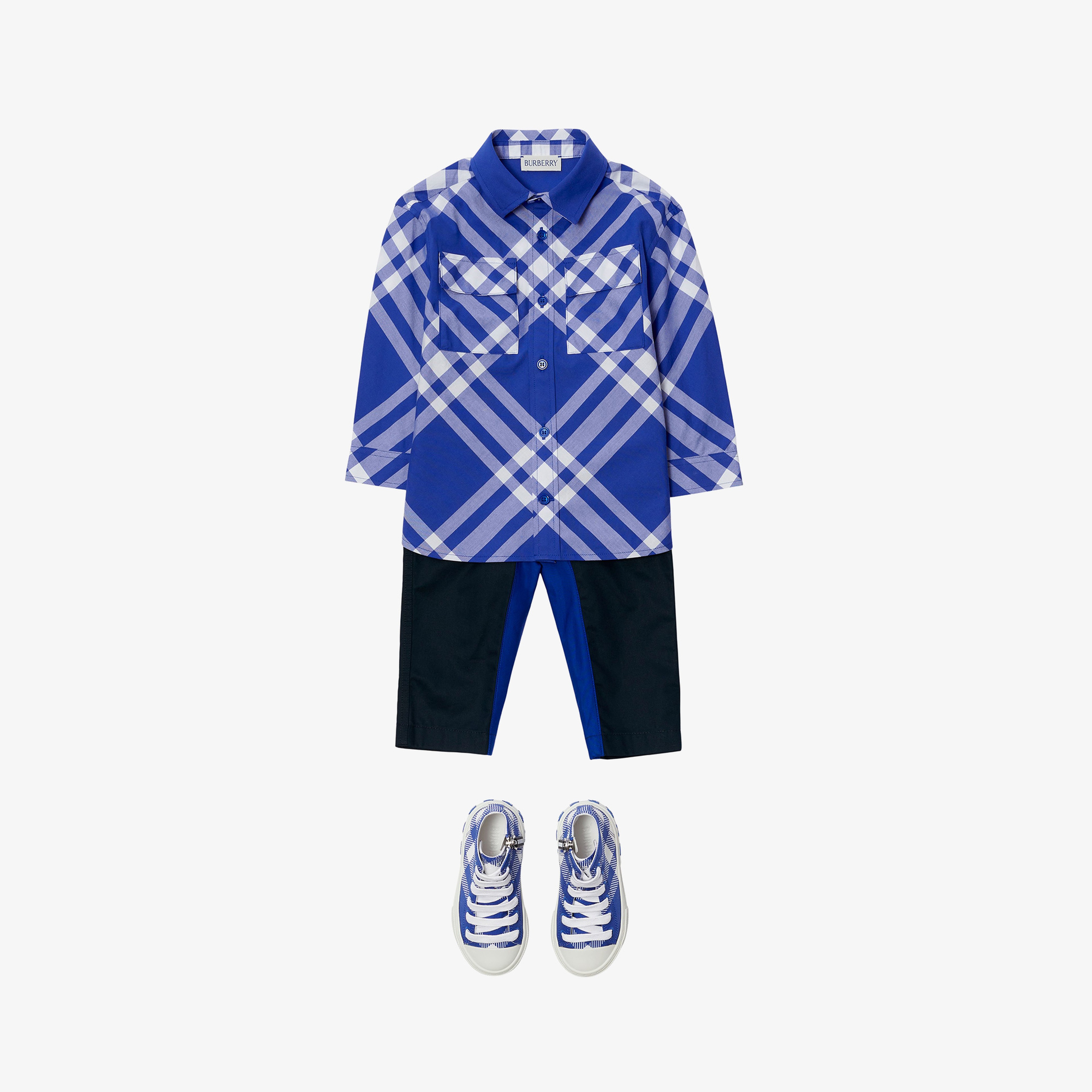 Burberry Çocuk Mavi Gömlek