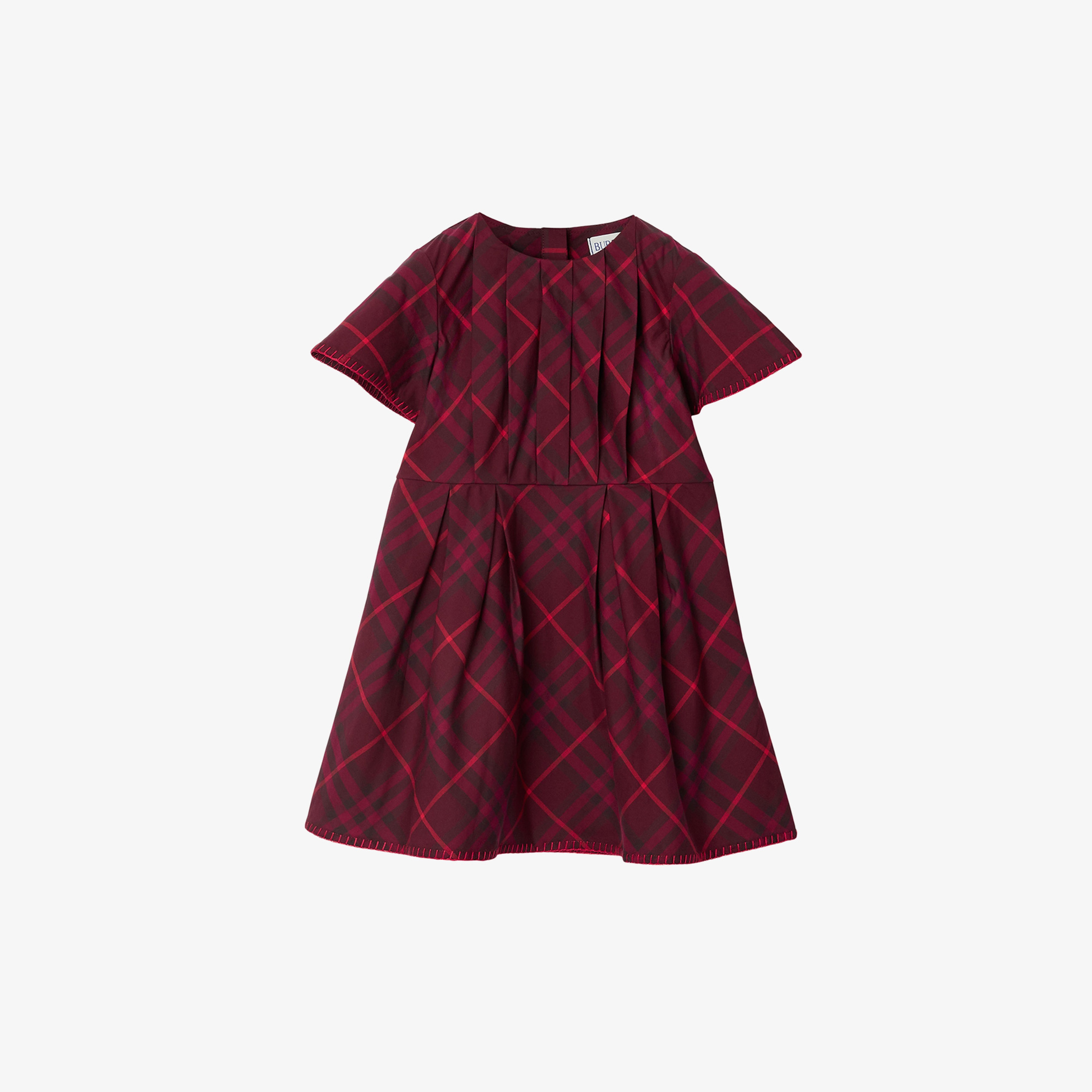Burberry Çocuk Bordo Elbise