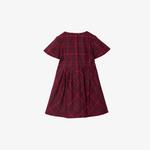 Burberry Çocuk Bordo Elbise