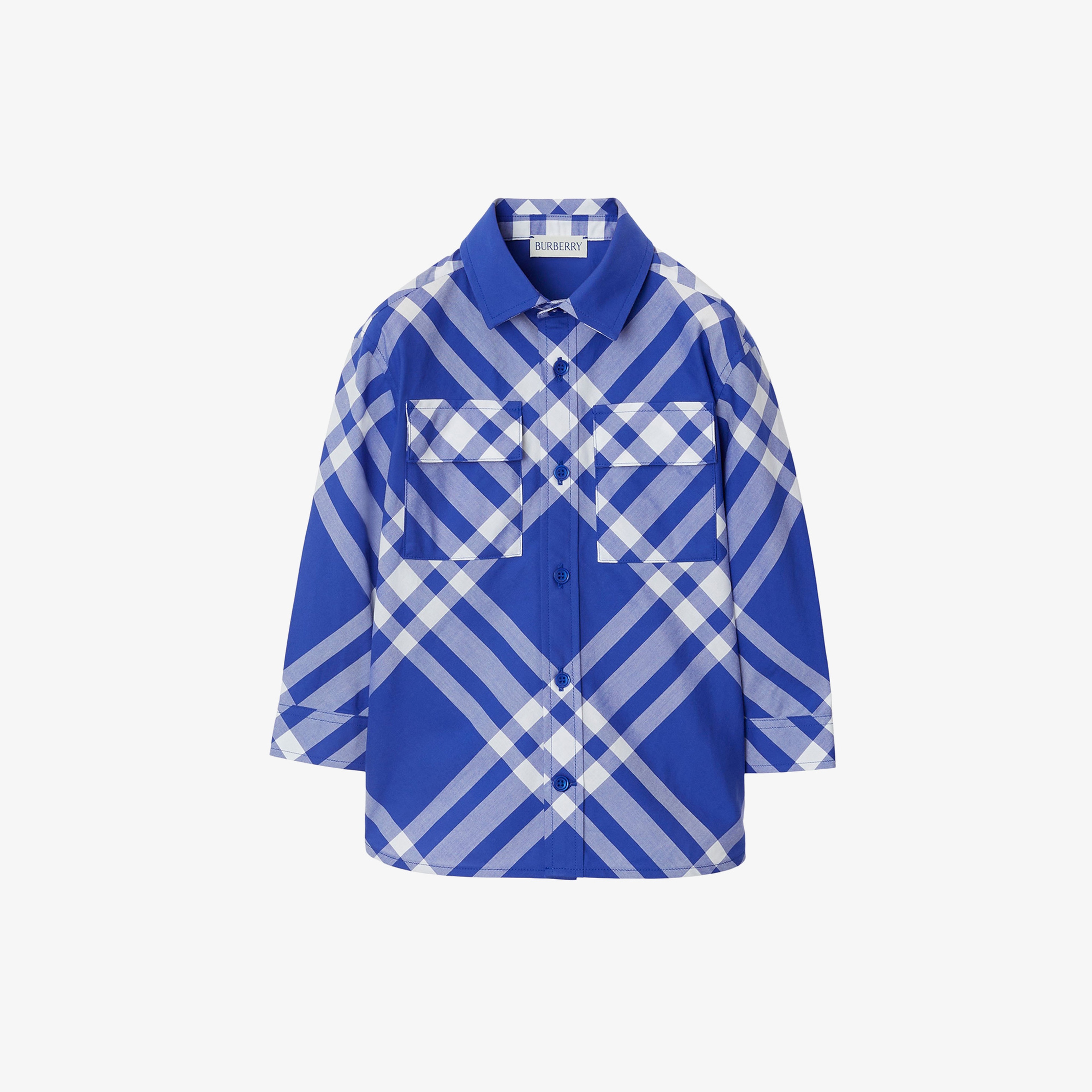 Burberry Çocuk Mavi Gömlek