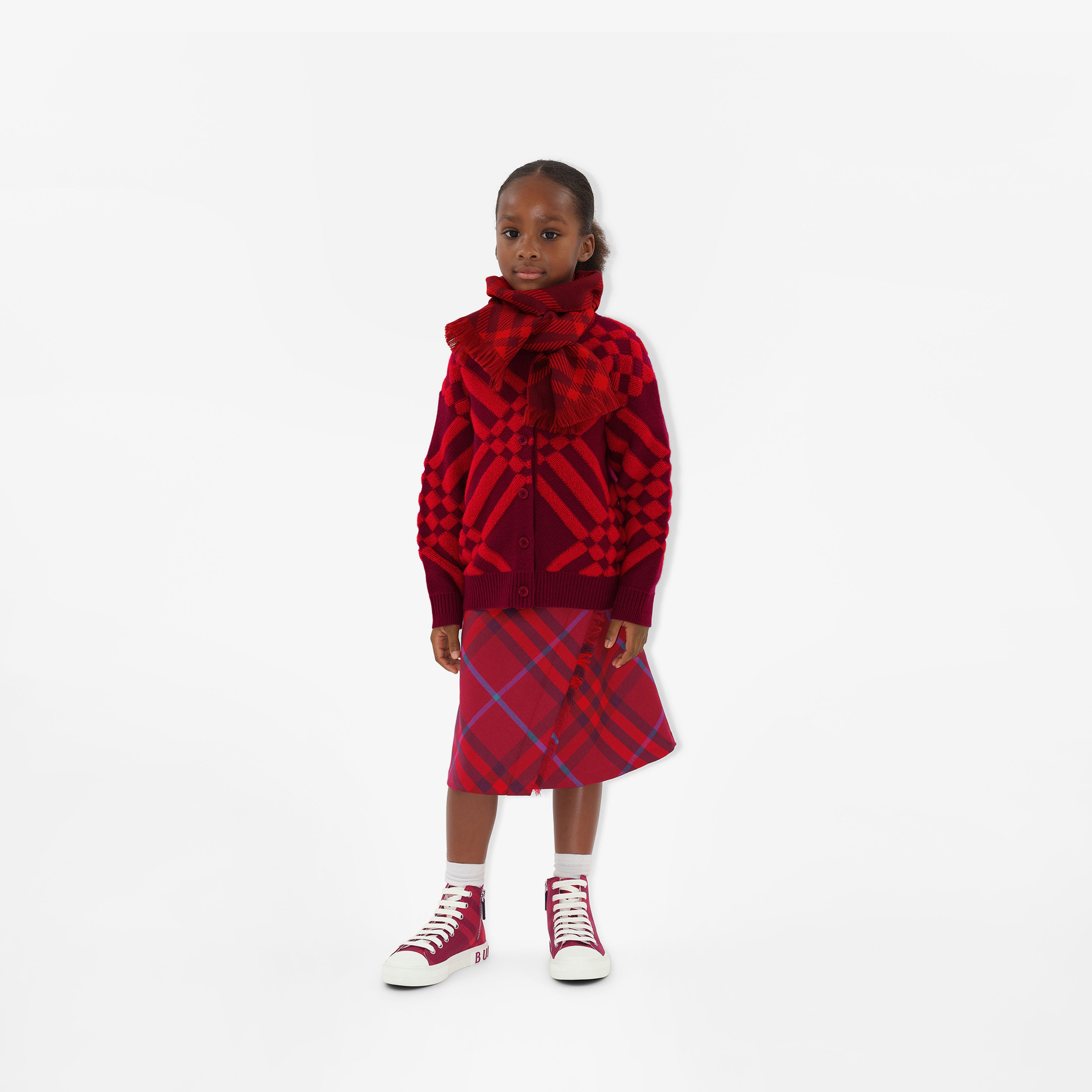 Burberry Çocuk Bordo Hırka