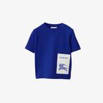Burberry Çocuk Mavi Tshirt