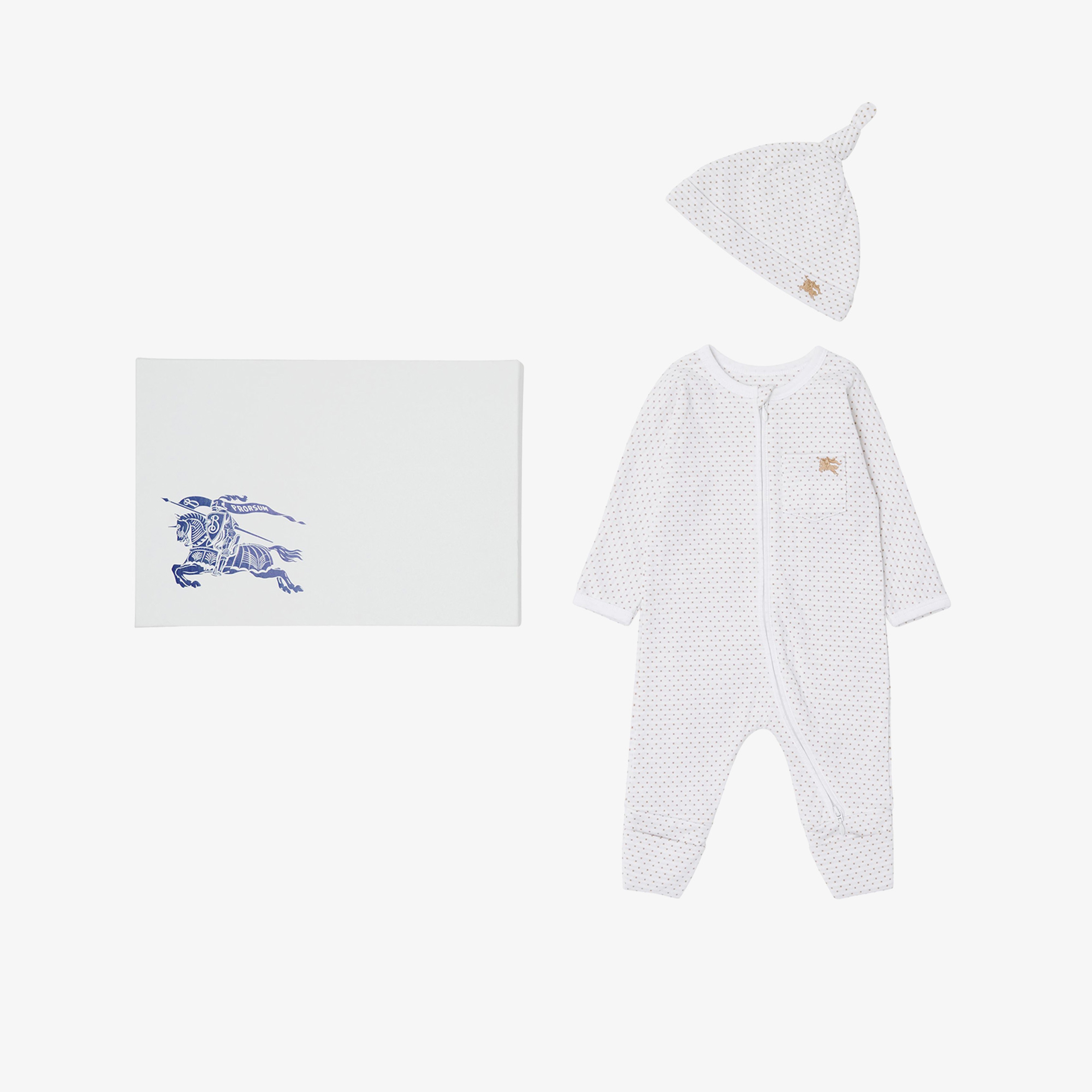 Burberry Çocuk Bej Bebek Seti