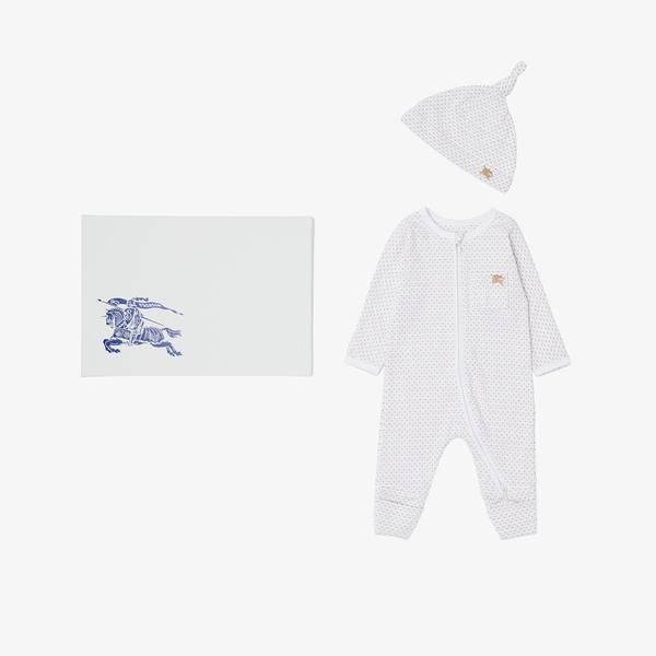 Burberry Çocuk Bej Bebek Seti