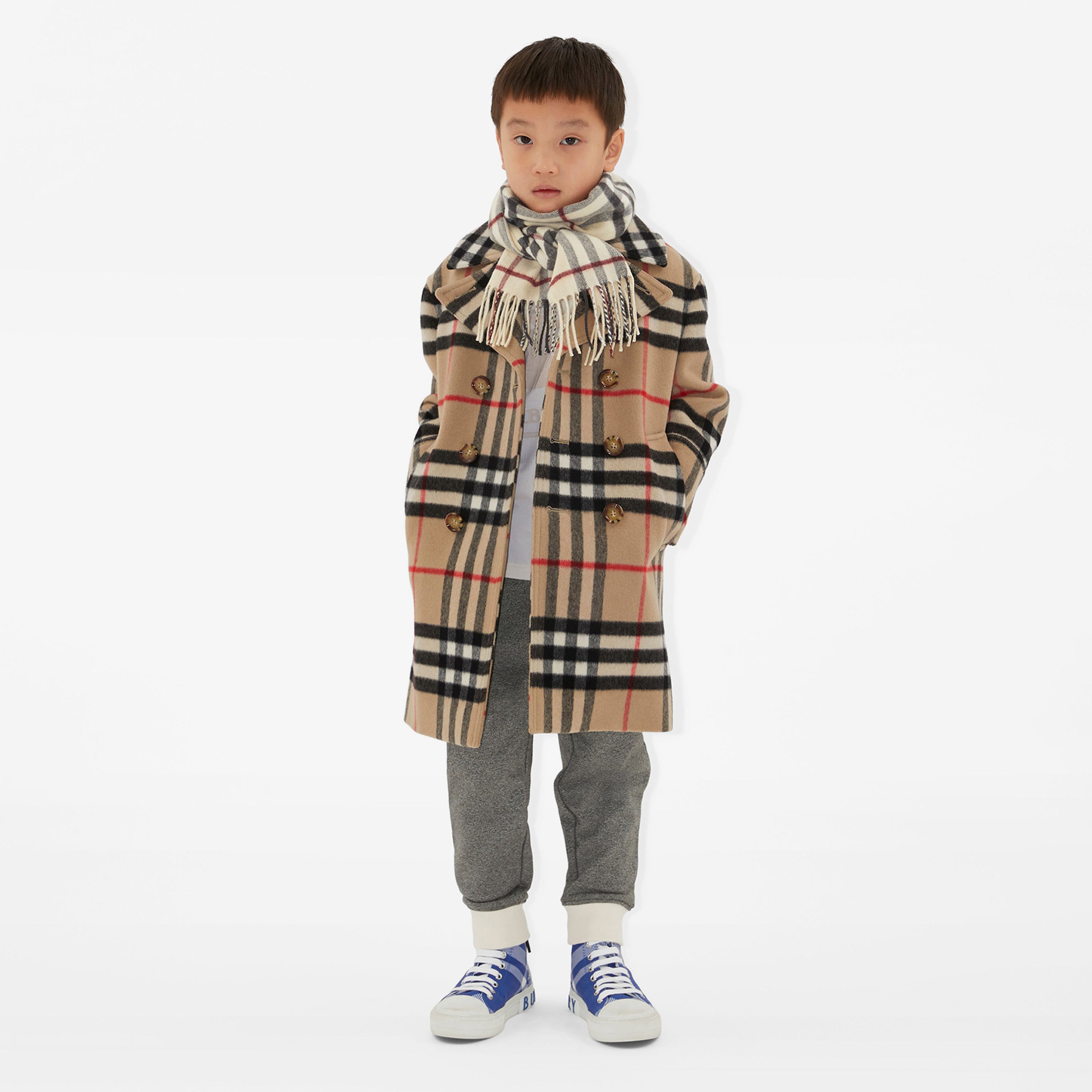 Burberry Çocuk Krem Atkı