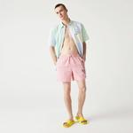 Lacoste Erkek Baskılı Pembe Mayo Şort