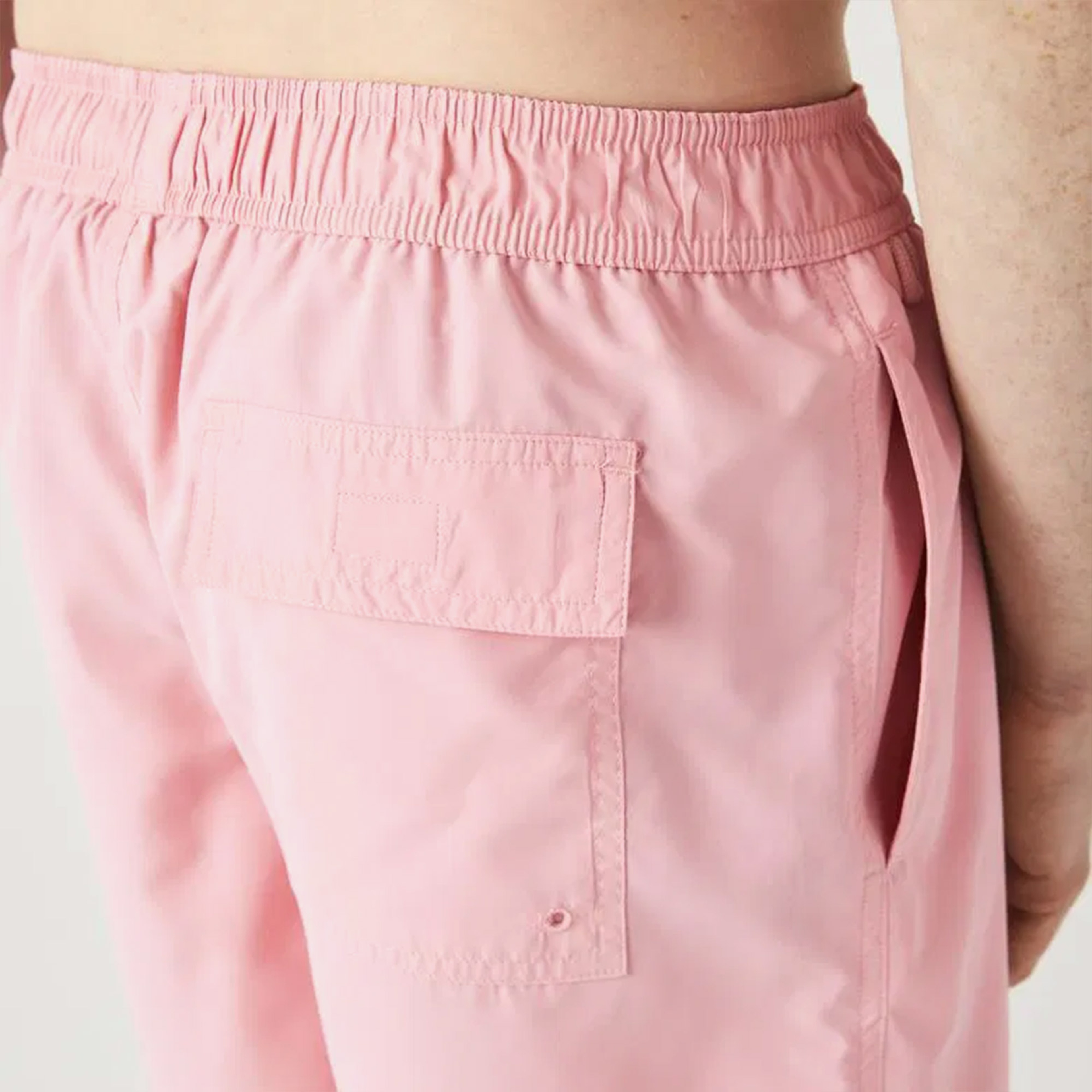 Lacoste Erkek Baskılı Pembe Mayo Şort