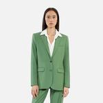 KADIN STRAIGHT FIT YEŞİL BLAZER CEKET