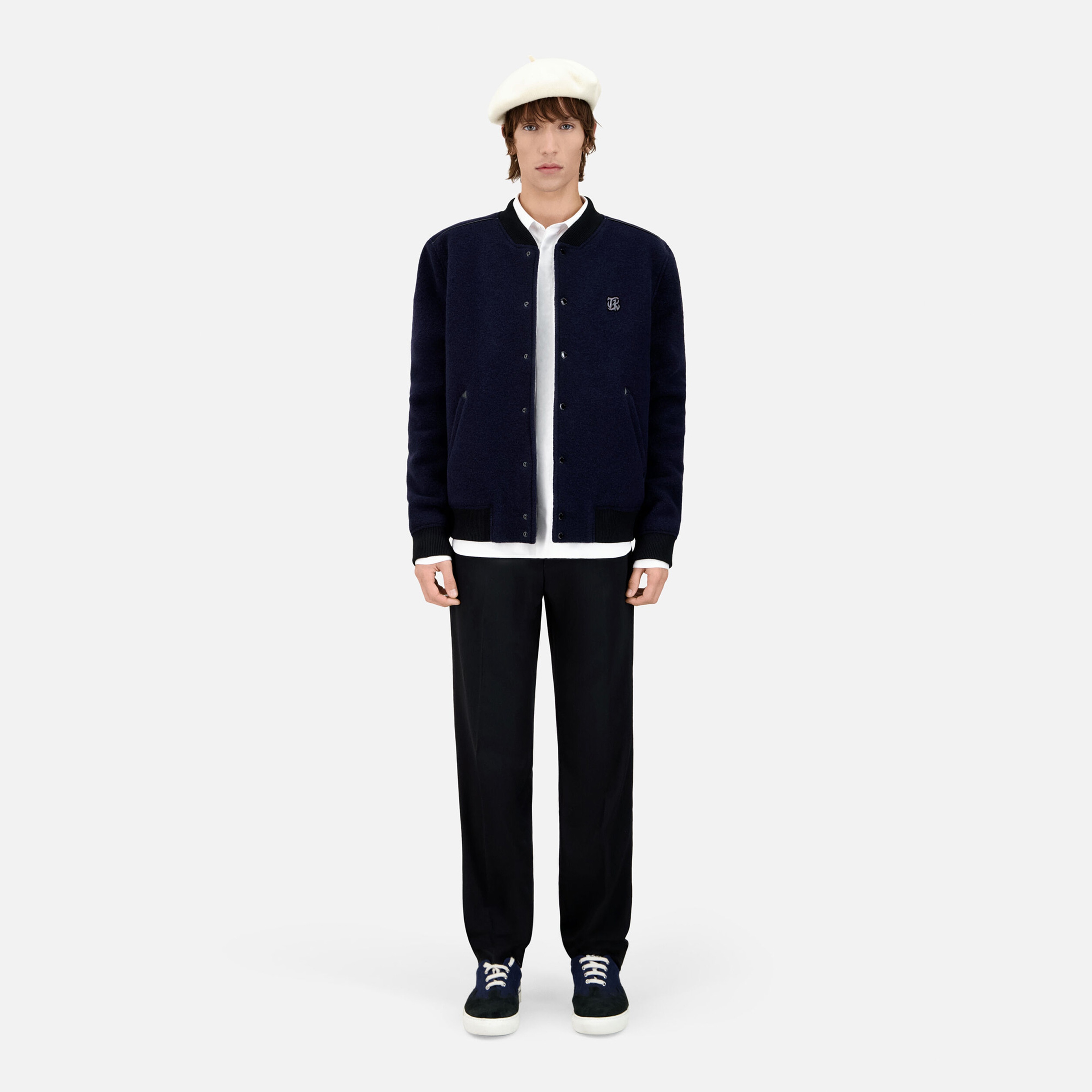 ERKEK COMFORT FIT HAKİM YAKA LACİVERT CEKET