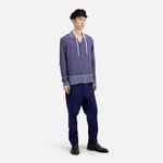 ERKEK DESENLİ  LACİVERT GÖMLEK