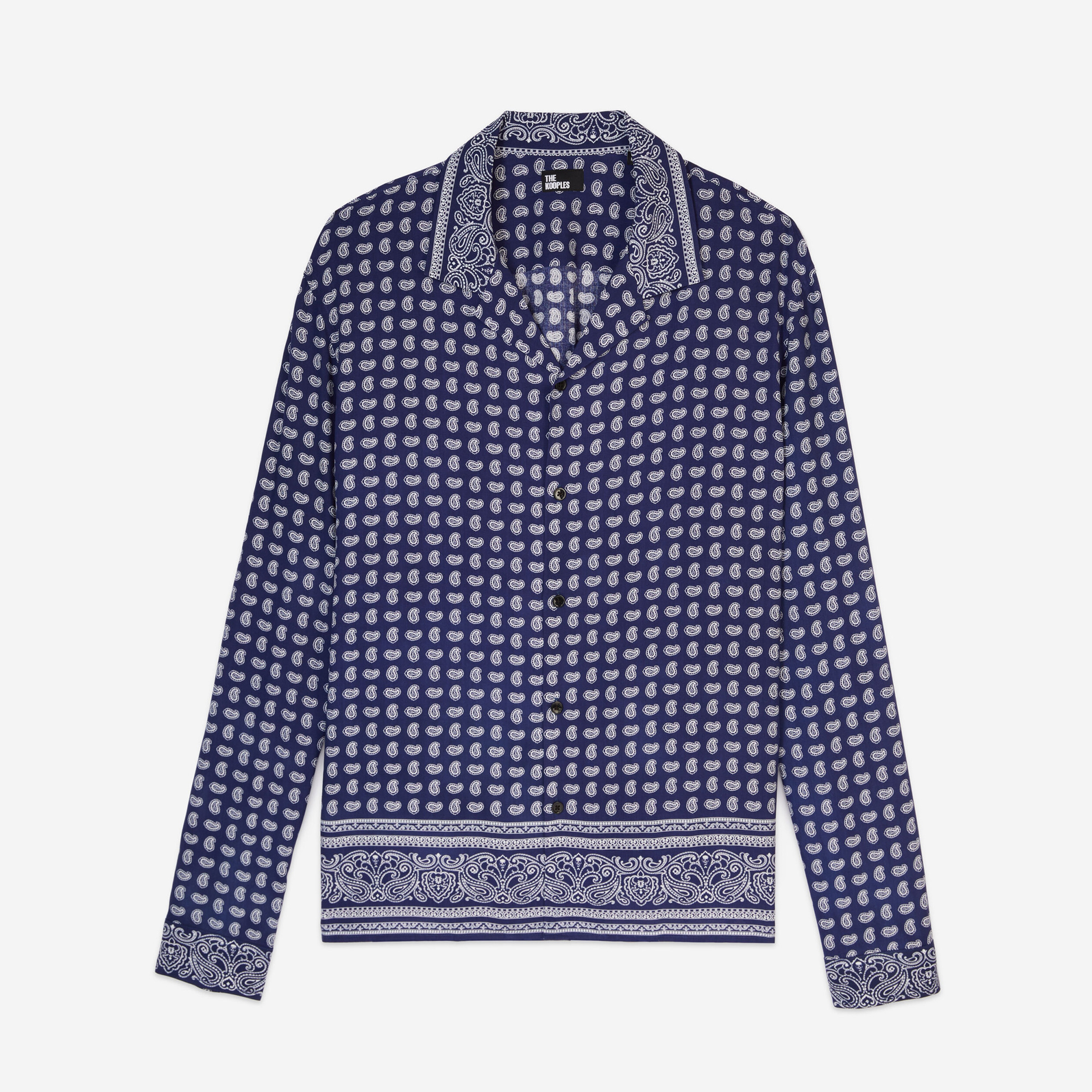 ERKEK DESENLİ LACİVERT GÖMLEK