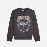 ERKEK BASKILI BİSİKLET YAKA SİYAH SWEATSHIRT