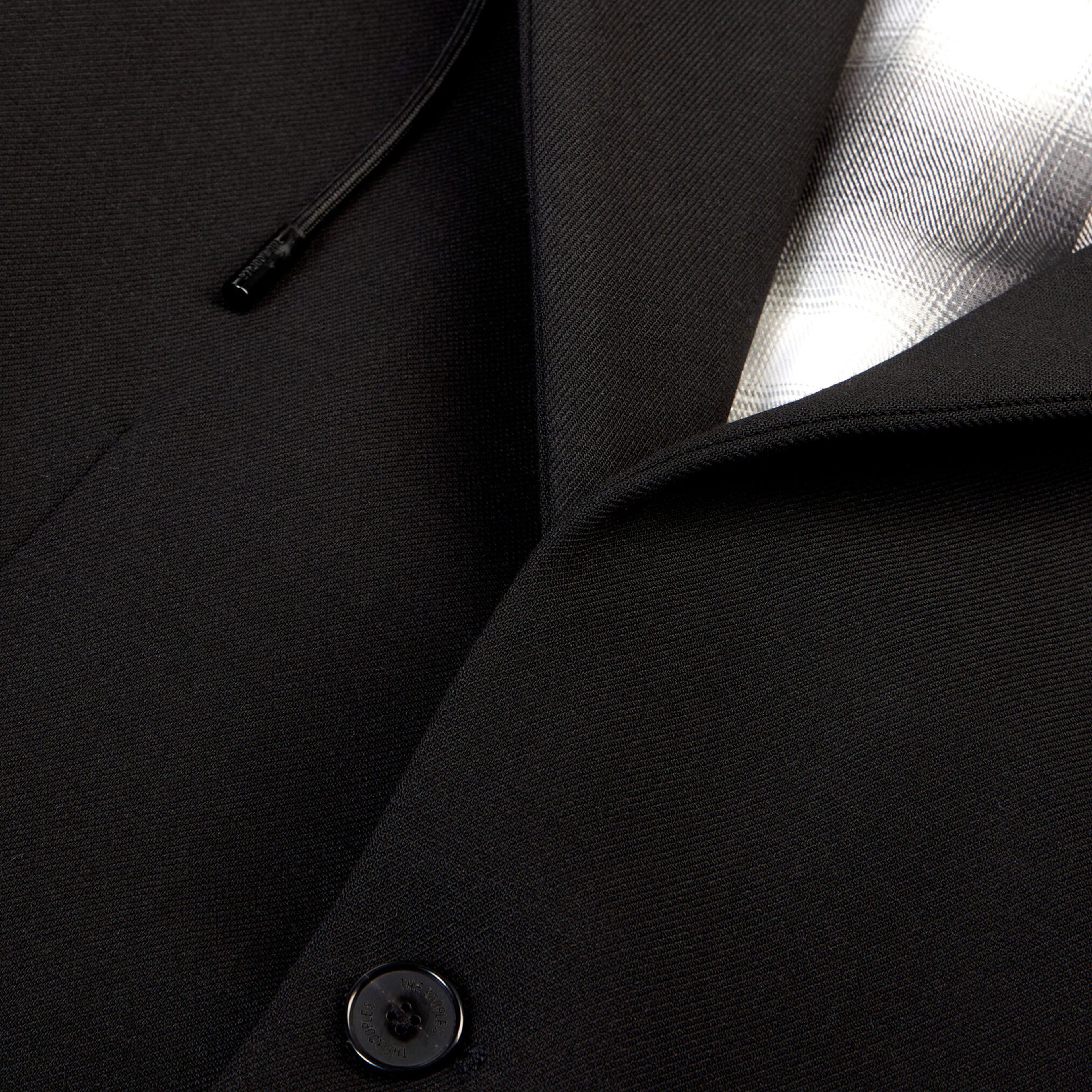 ERKEK KAPÜŞONLU SİYAH CEKET