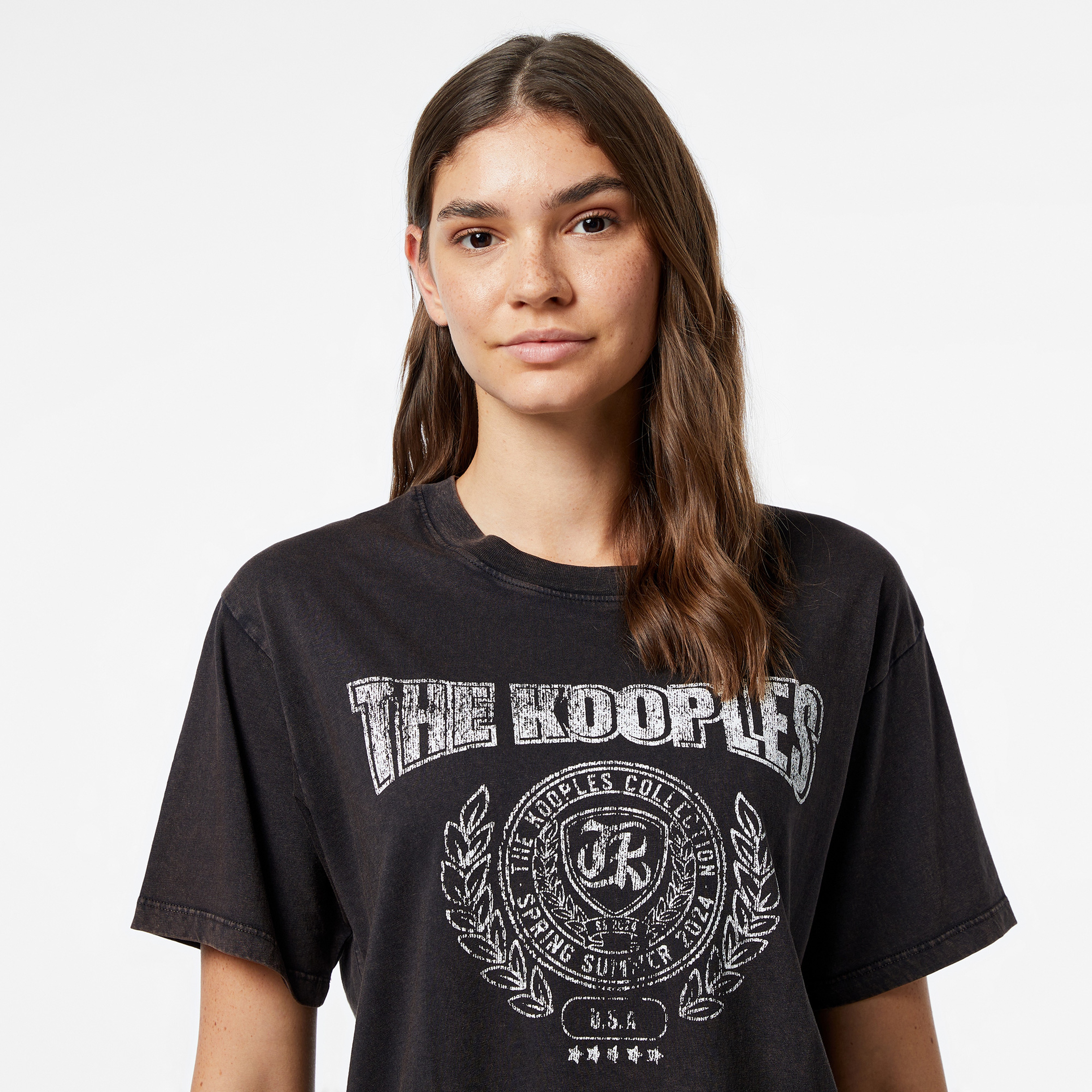 The Kooples Classic Kadın Krem T-Shirt