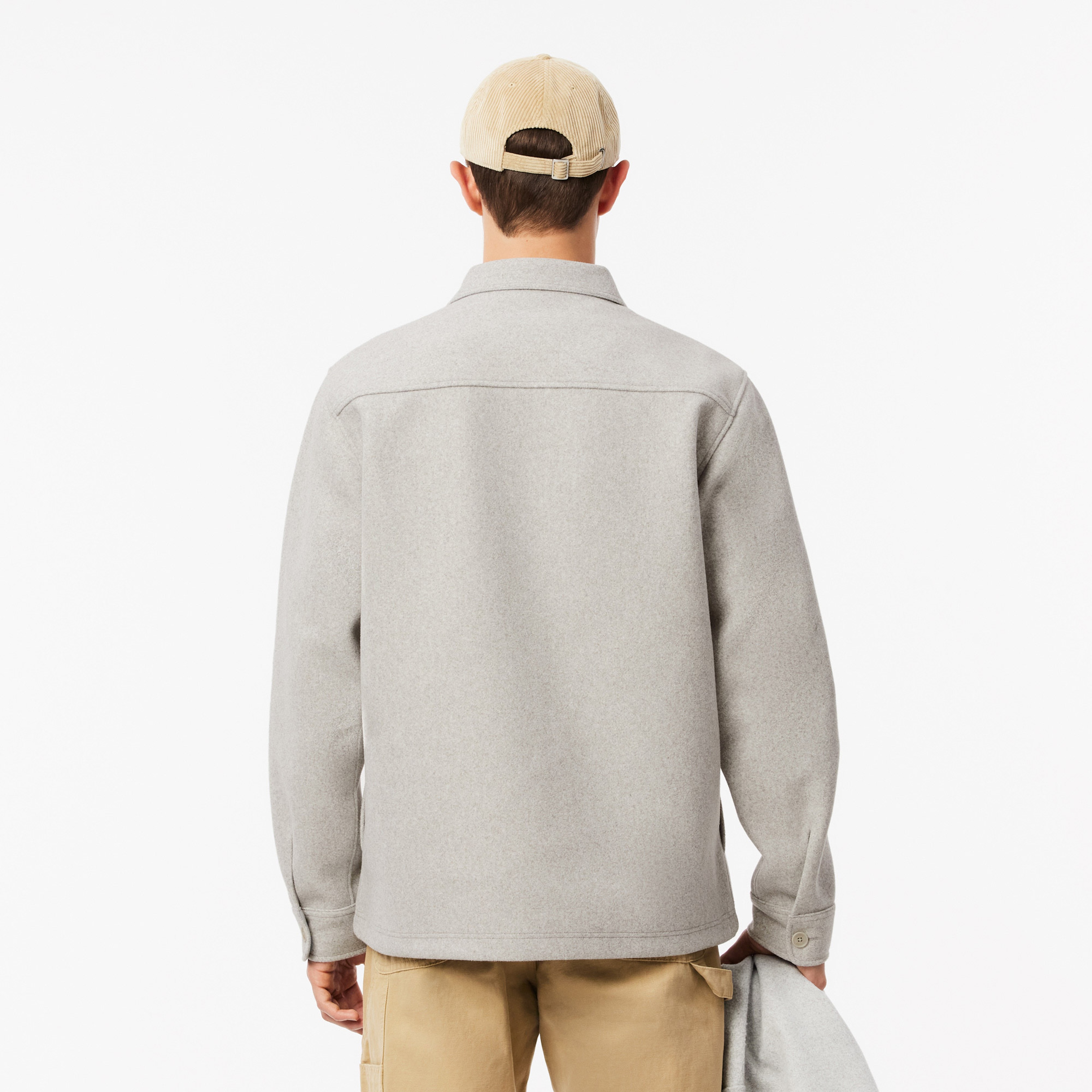 Erkek Oversize Fit Gri Gömlek