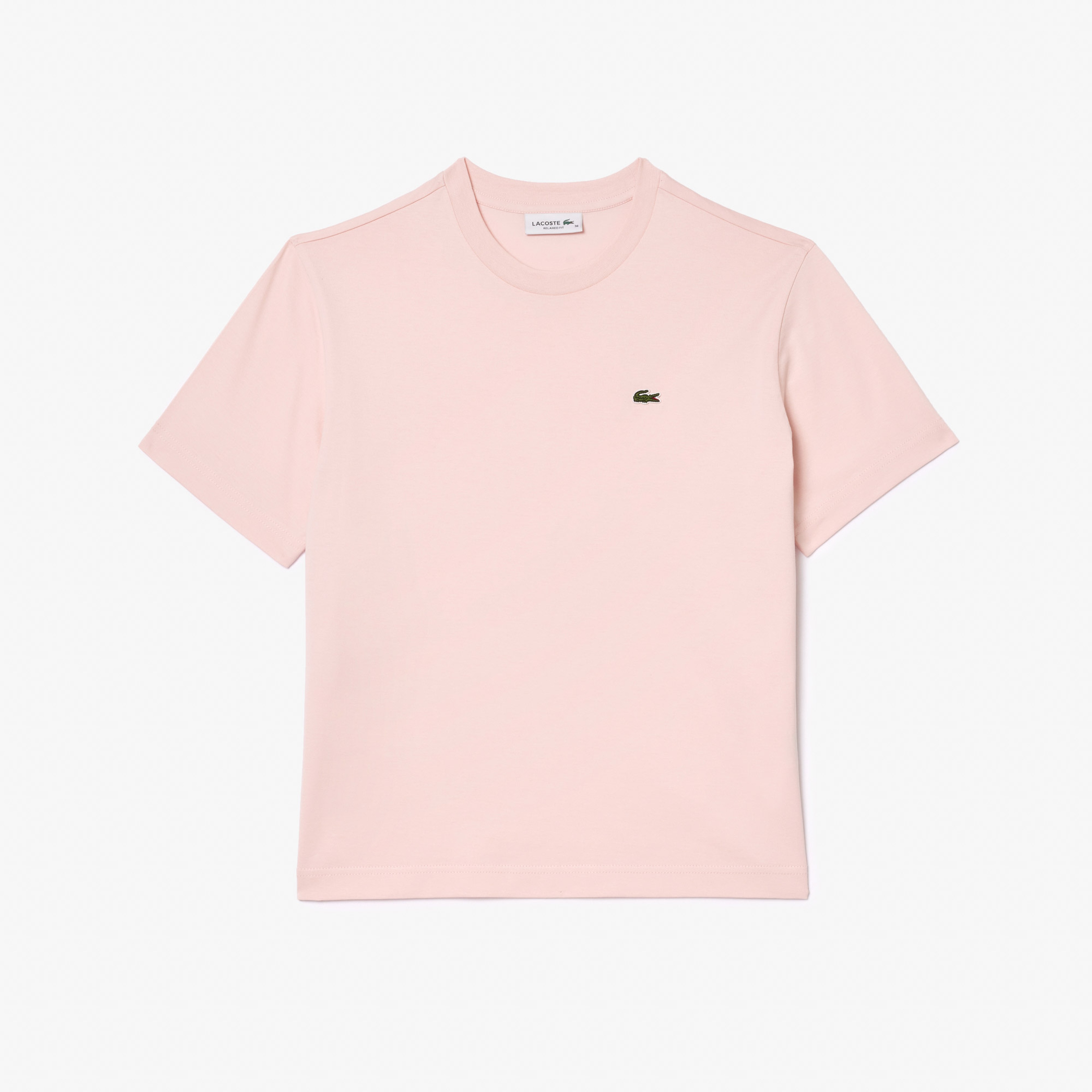 Kadın Relaxed Fit Bisiklet Yaka Pembe T-Shirt