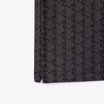 Erkek Classic Fit Monogram Siyah Polo