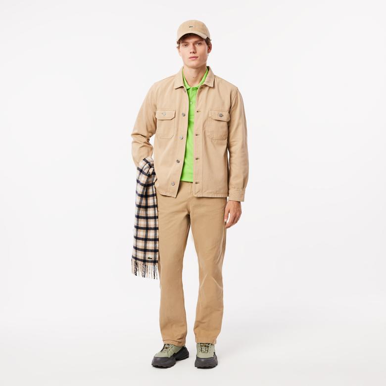 Erkek Relaxed Fit Chino Bej Pantolon