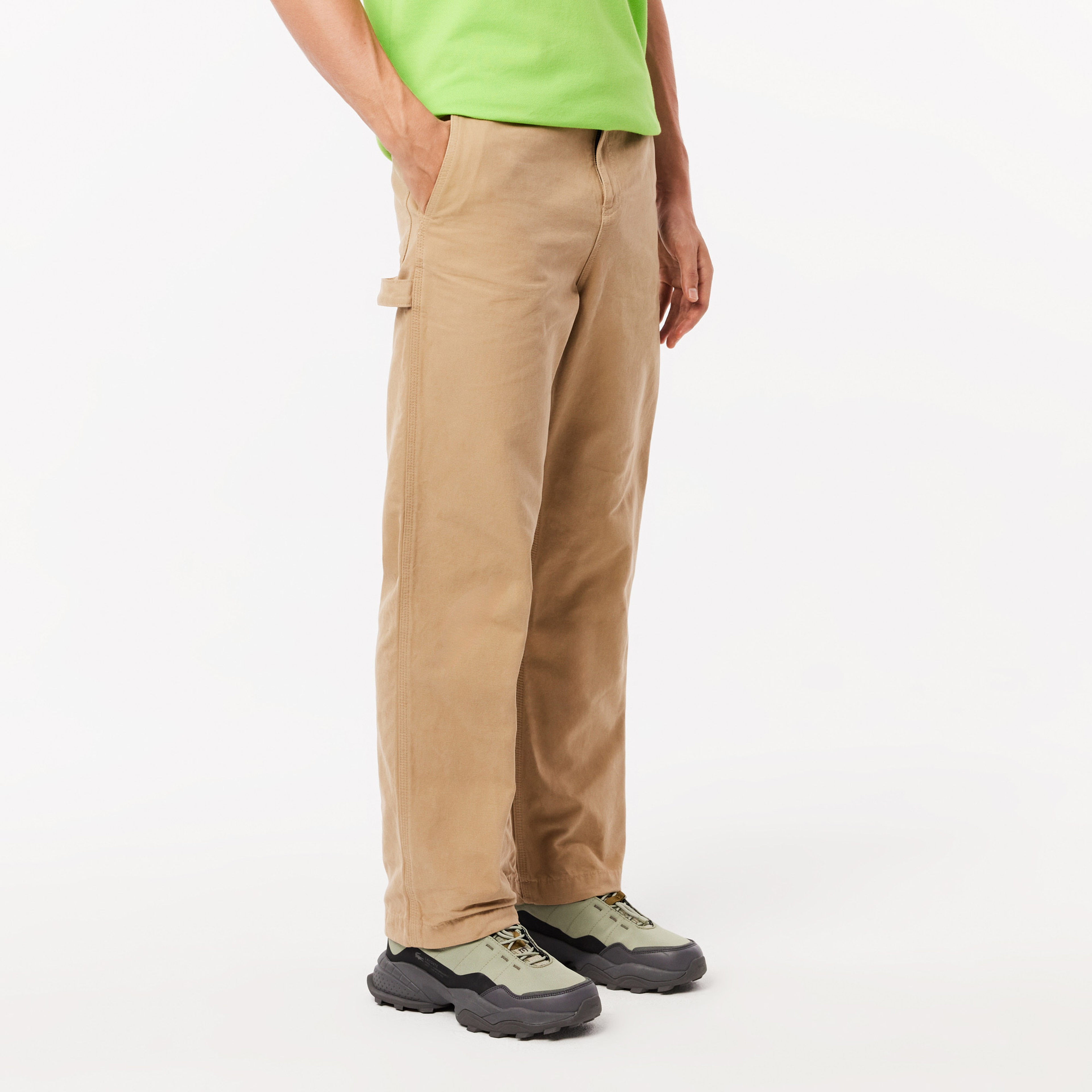 Erkek Relaxed Fit Chino Bej Pantolon