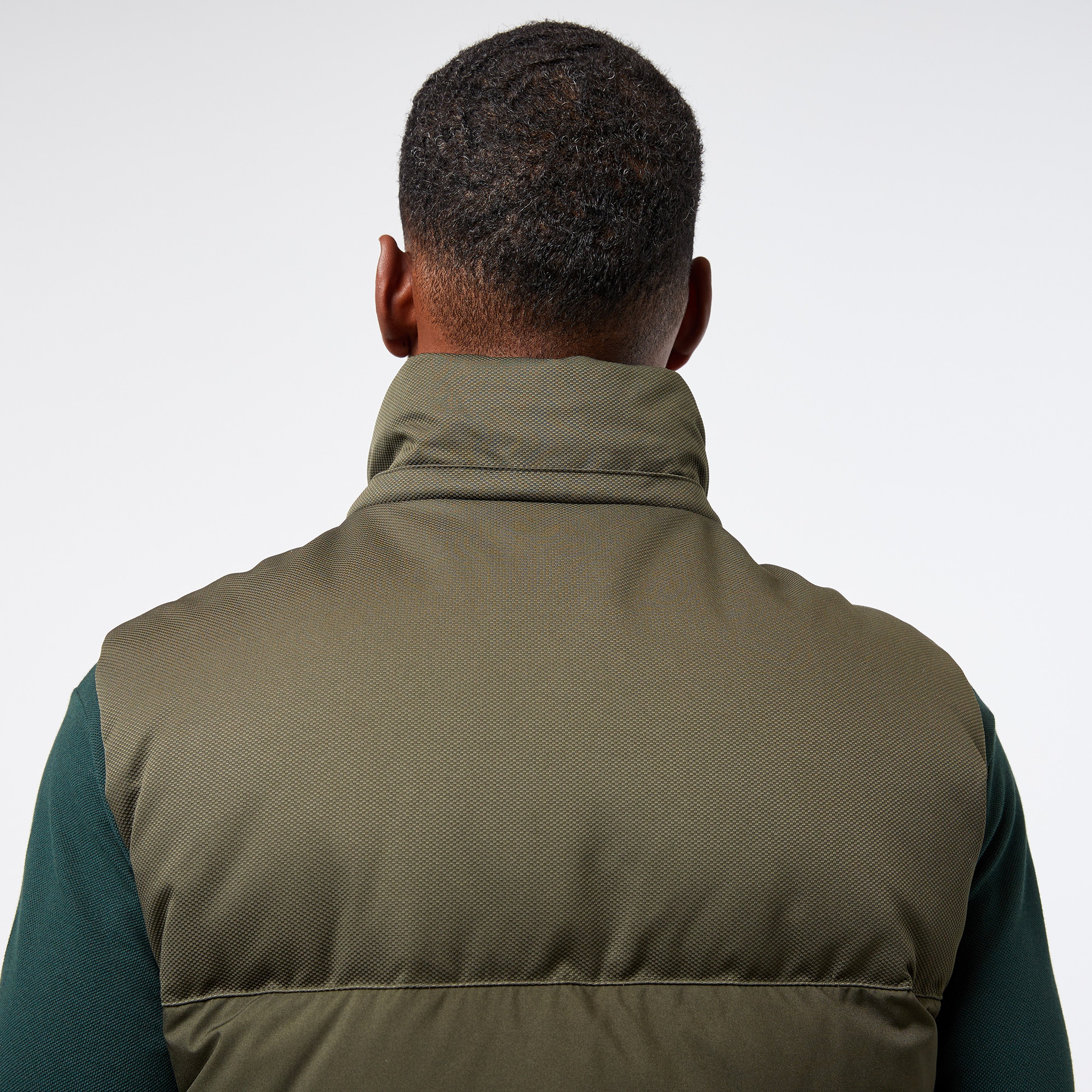 Erkek Kapüşonlu Koyu Yeşil Şişme Yelek