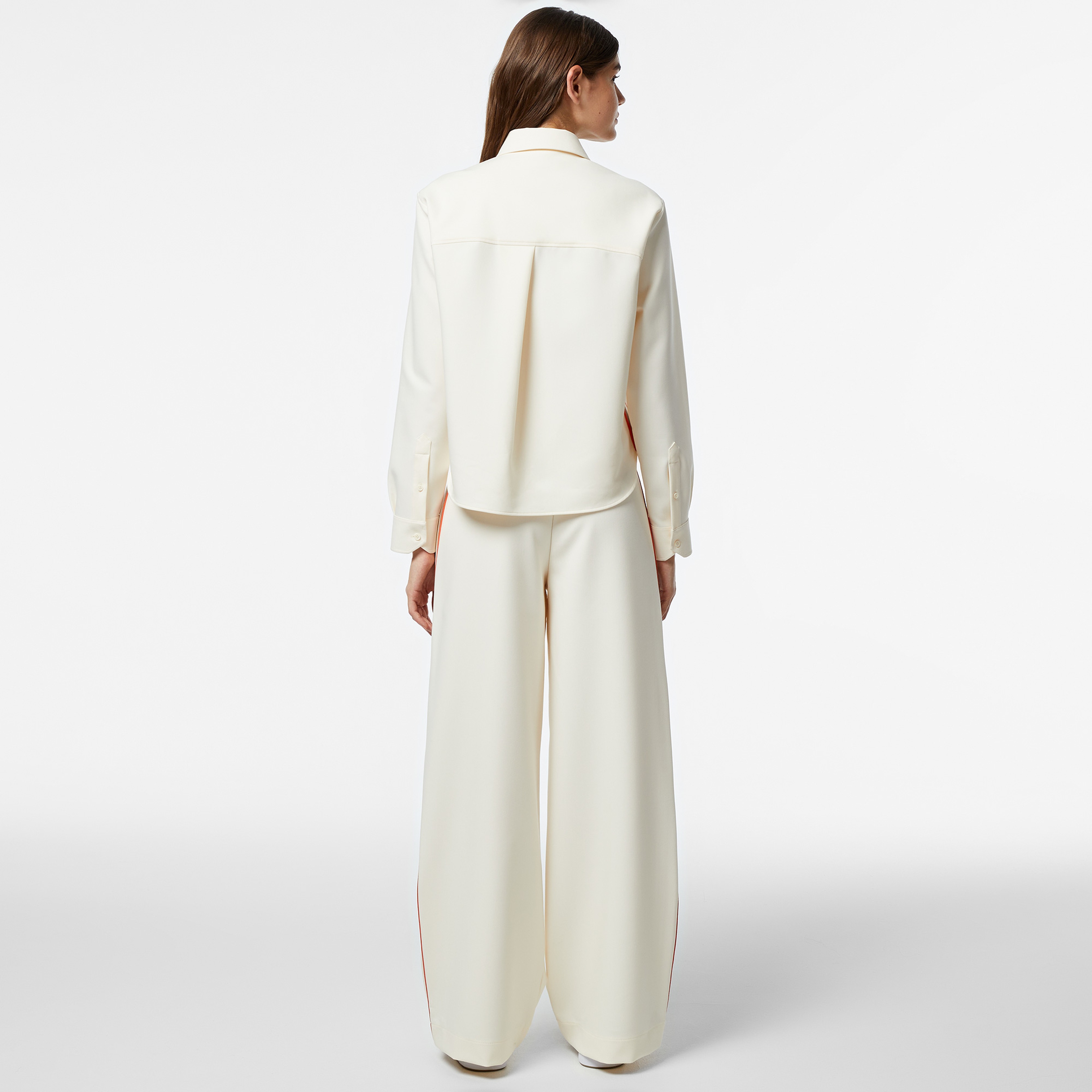 Kadın Regular Fit Krem Pantolon