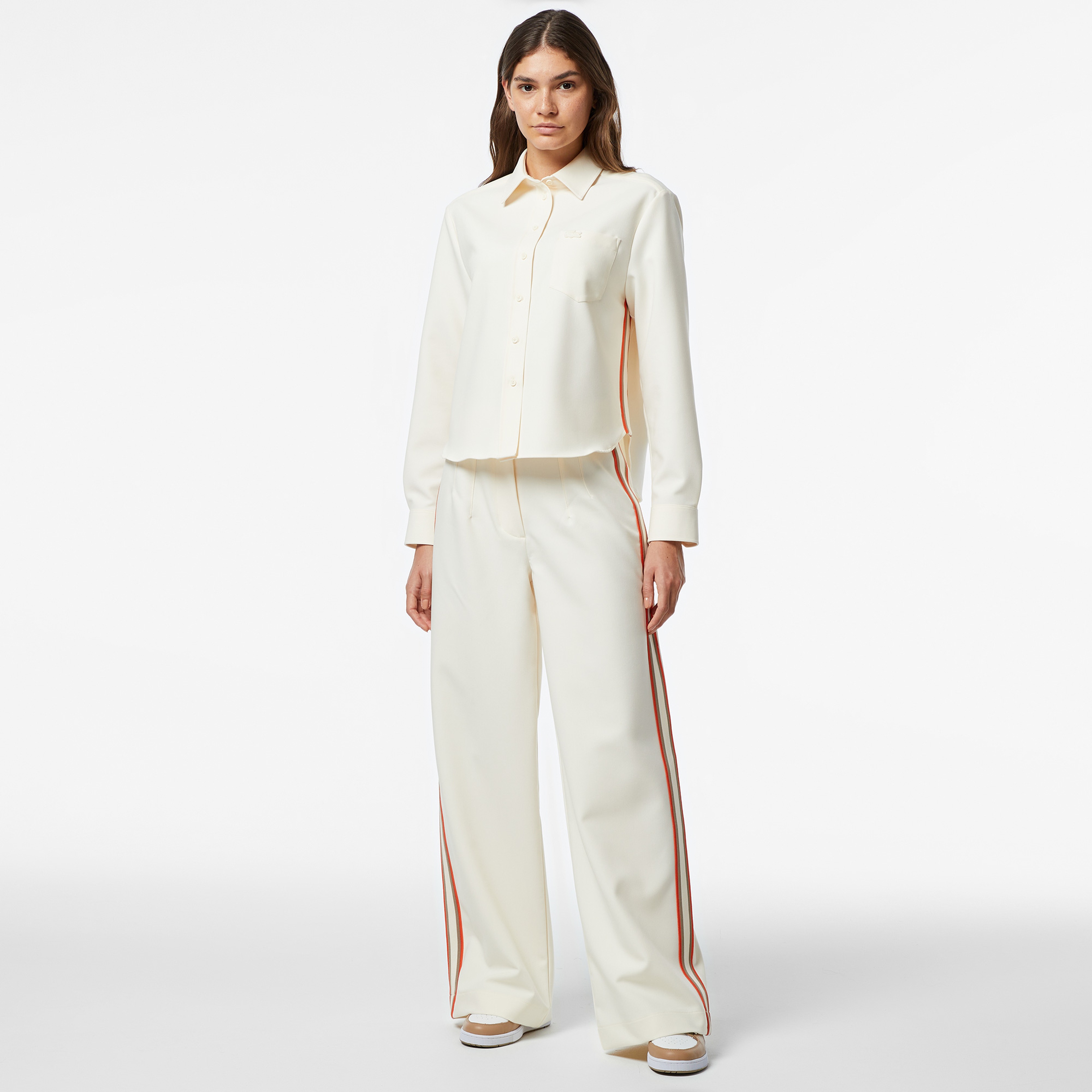 Kadın Regular Fit Krem Pantolon