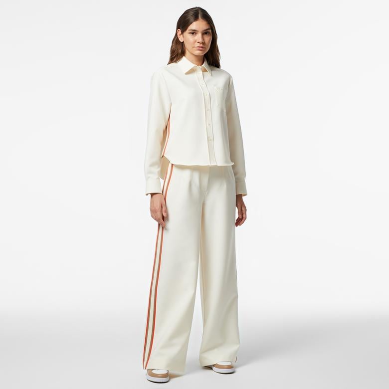 Kadın Oversize Fit Krem Gömlek