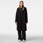 Kadın Relaxed Fit Kapüşonlu Siyah Yağmurluk