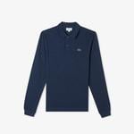 L.12.12 Erkek Slim Fit Uzun Kollu Lacivert Polo