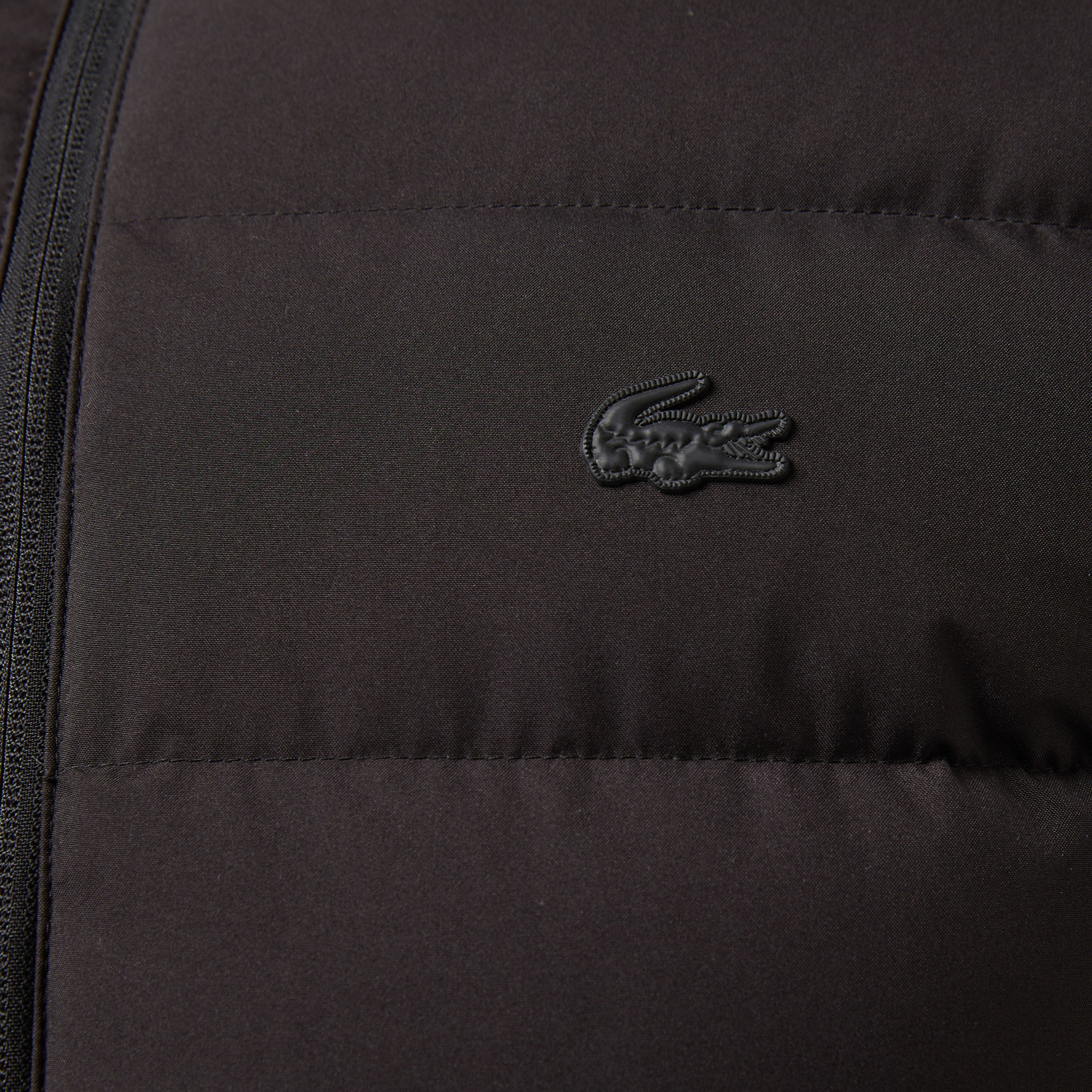 Erkek Regular Fit Kapüşonlu Siyah Şişme Mont