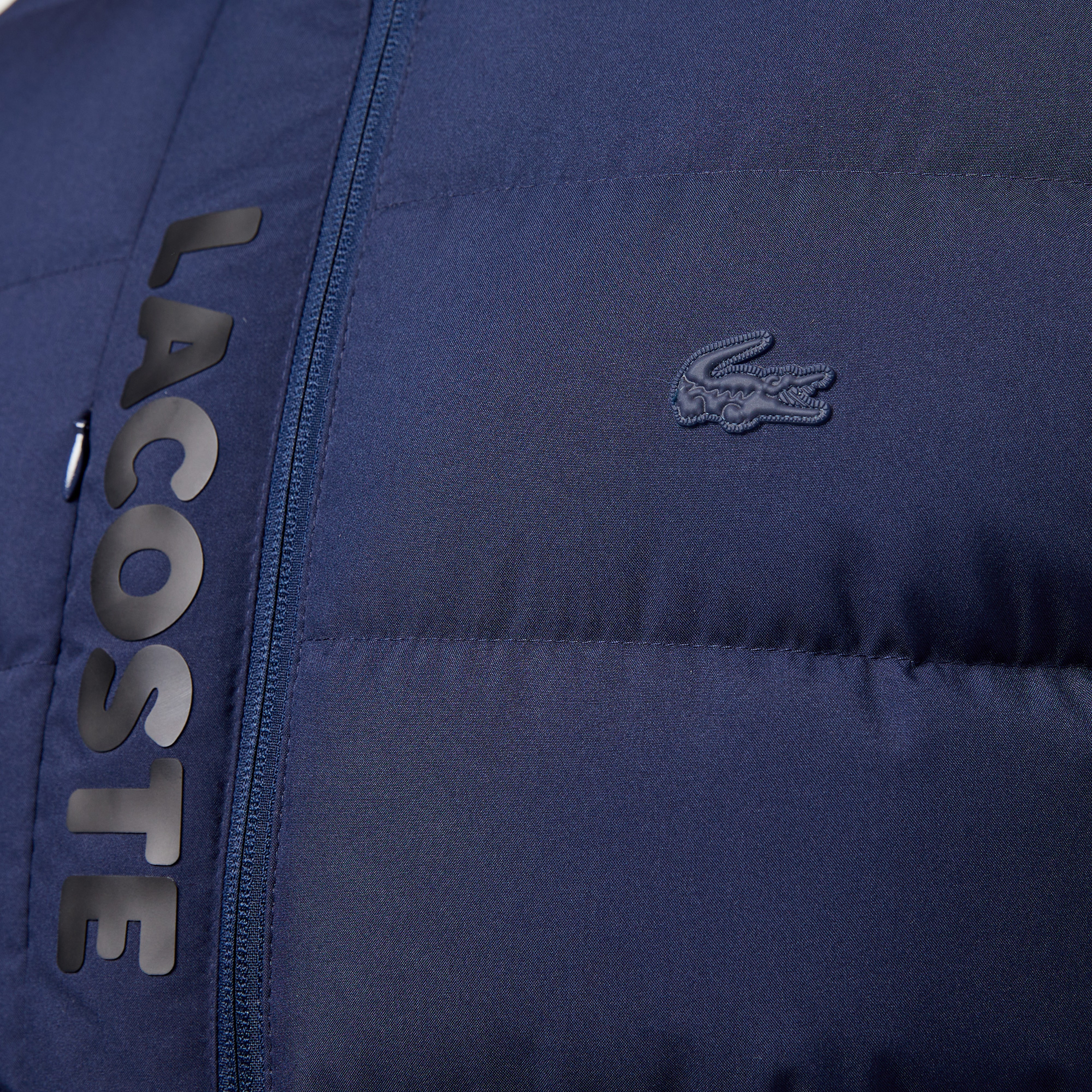 Erkek Regular Fit Kapüşonlu Lacivert Şişme Mont