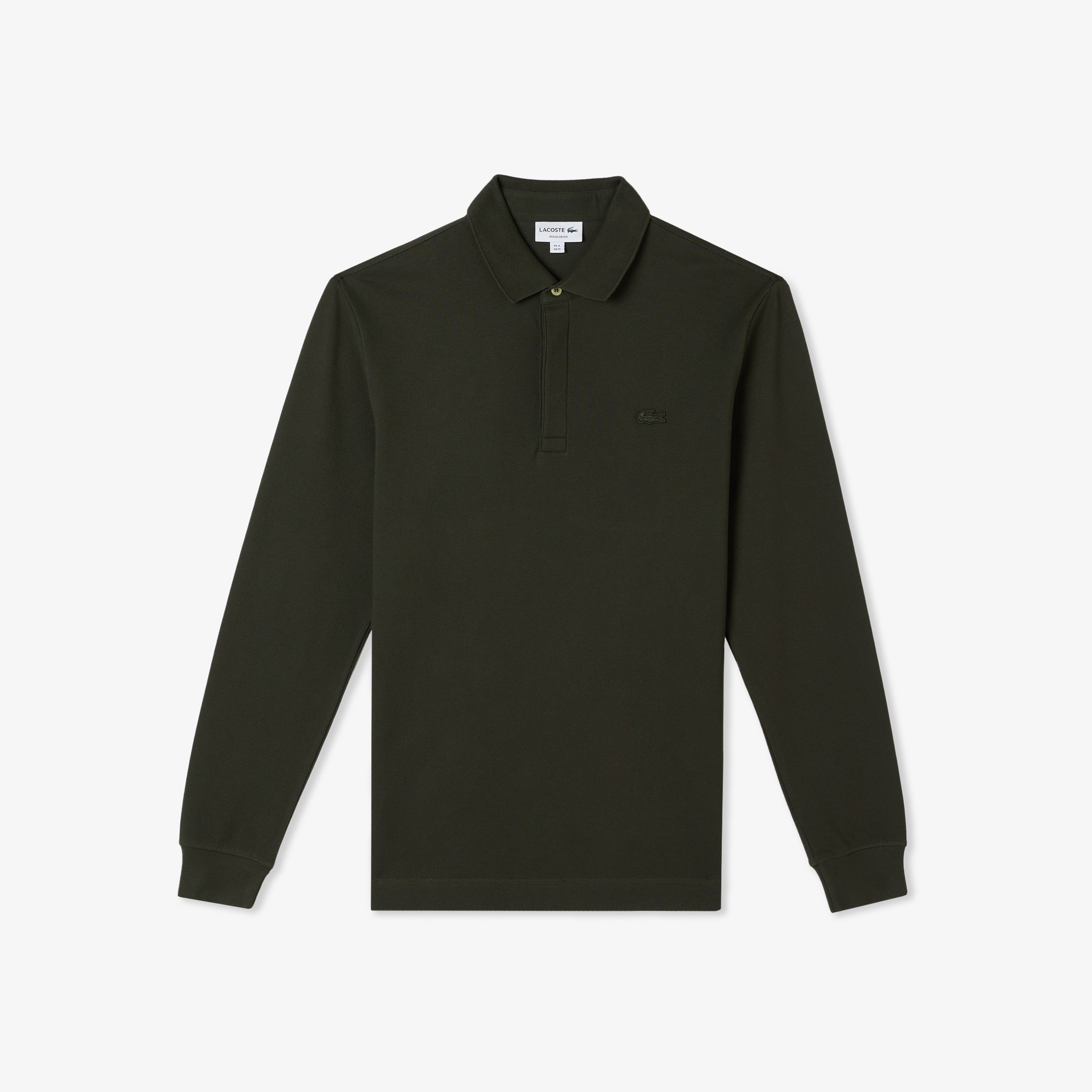 Erkek Regular Fit Uzun Kollu Haki Paris Polo