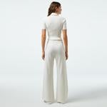 Kadın Relaxed Fit Beyaz Pantolon