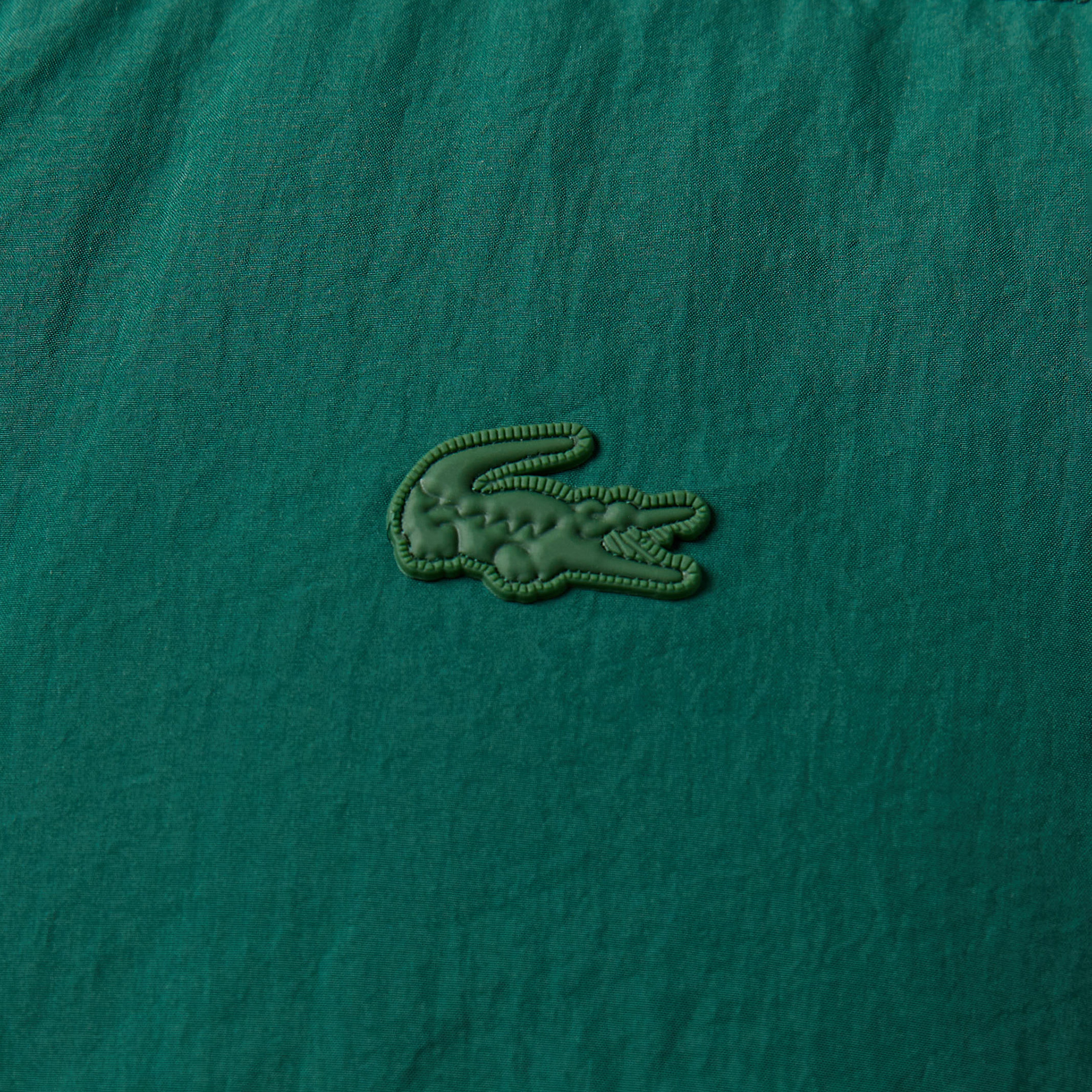 Kadın Relaxed Fit Dik Yaka Koyu Yeşil Mont