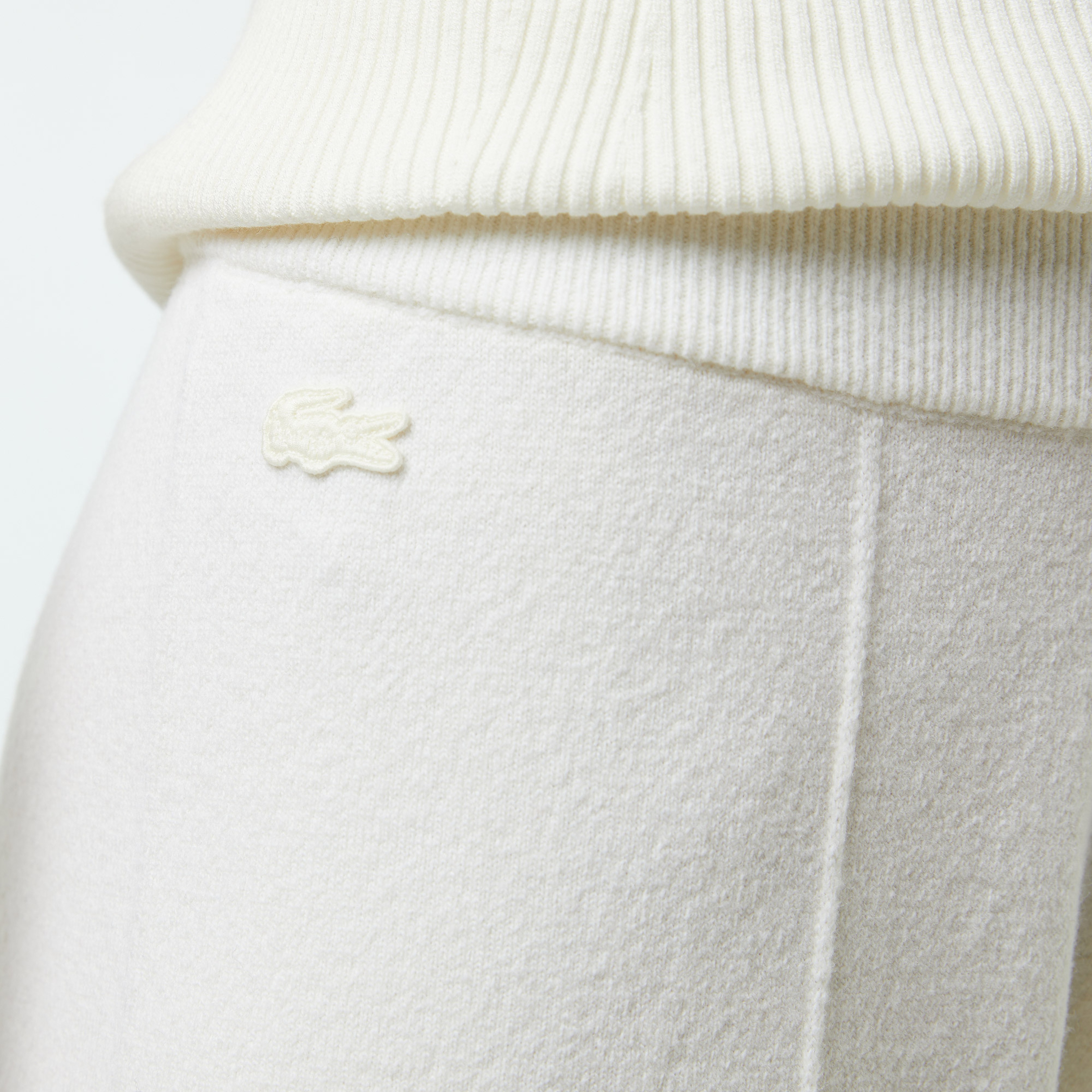 Kadın Relaxed Fit Beyaz Pantolon