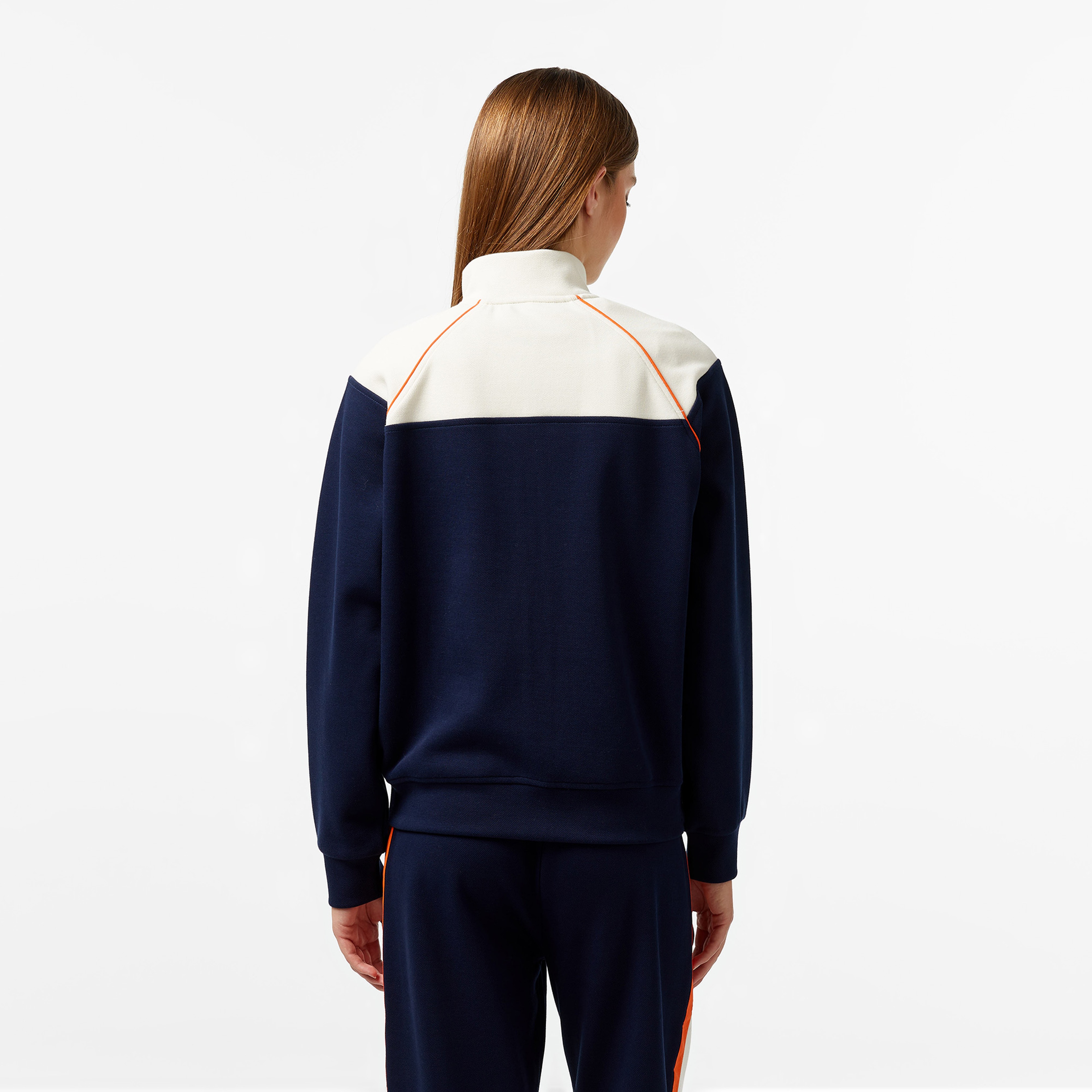 Kadın Relaxed Fit Dik Yaka Lacivert Sweatshirt