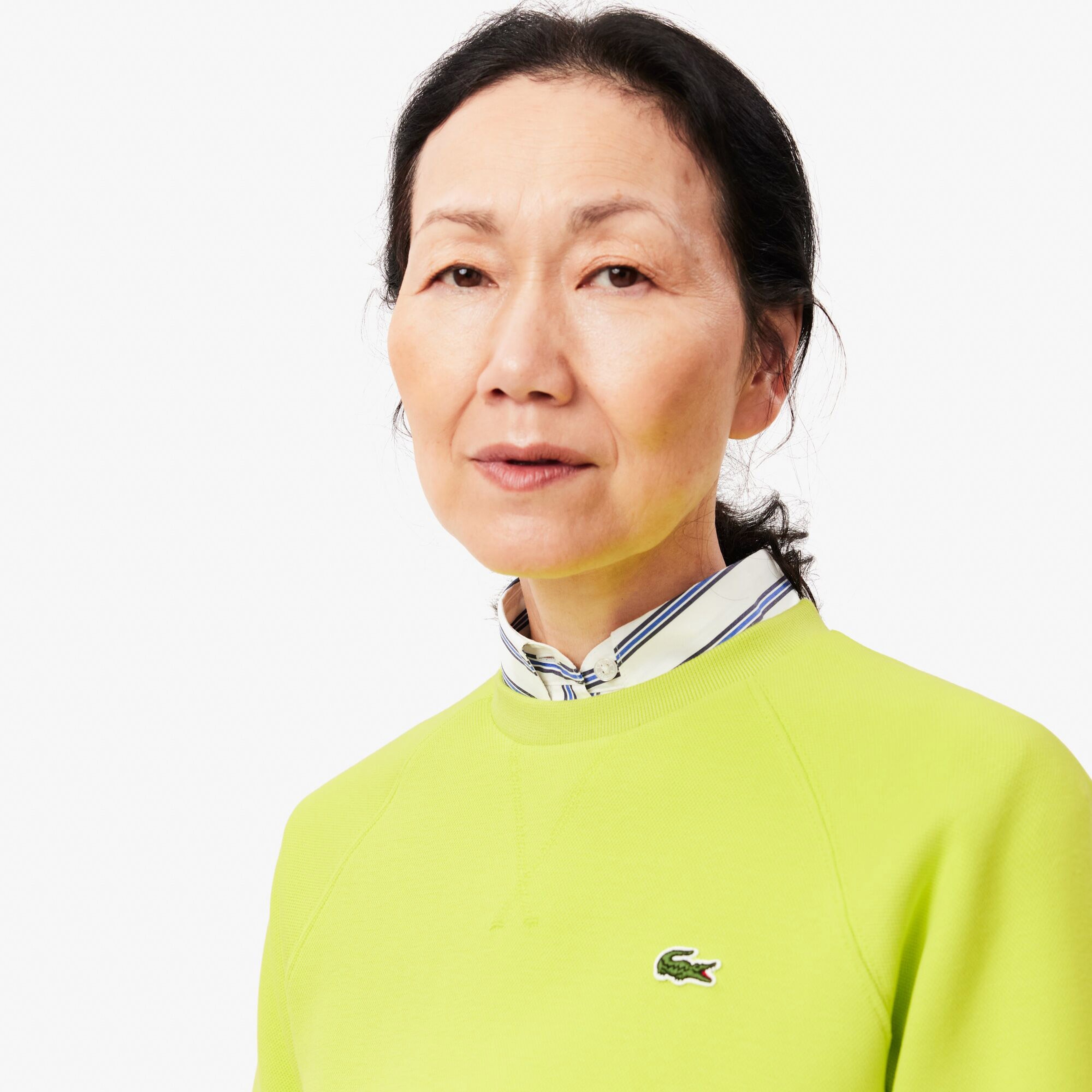 Kadın Regular Fit Bisiklet Yaka Sarı Sweatshirt